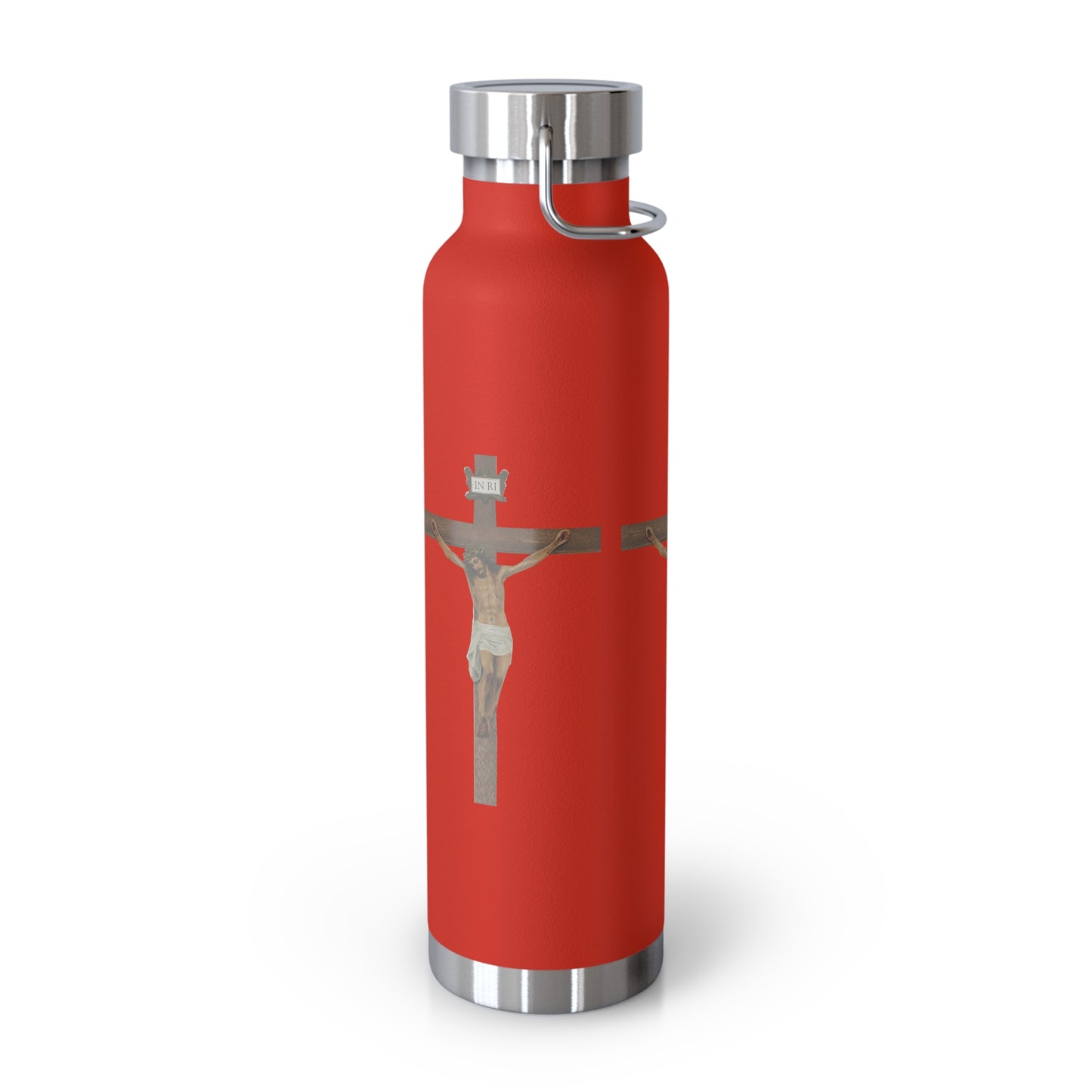 Jesus Crucified Copper Vacuum Insulated Bottle, 22oz