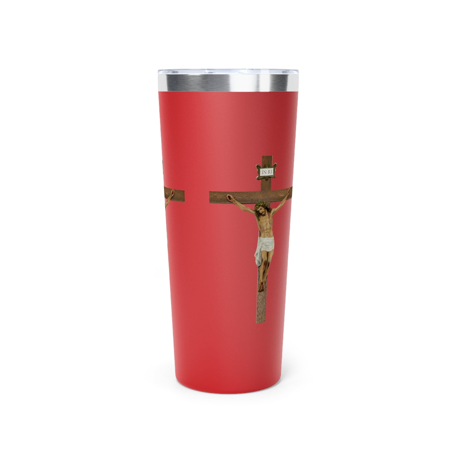 Jesus Crucified Copper Vacuum Insulated Tumbler, 22oz