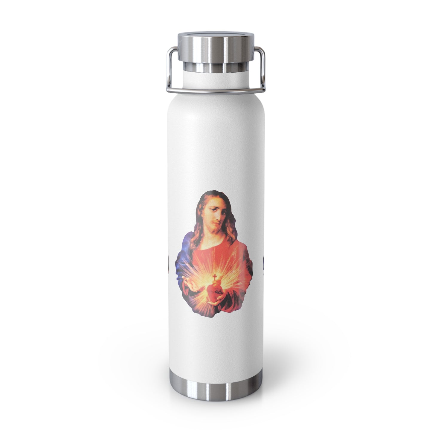 Sacred Heart of Jesus Copper Vacuum Insulated Bottle, 22oz