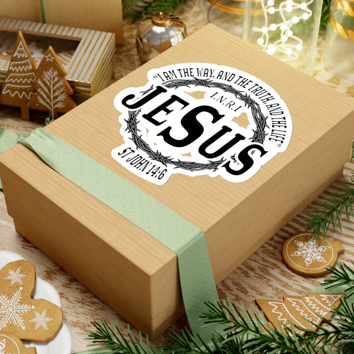 Jesus the Way John 14:6 Kiss-Cut Stickers