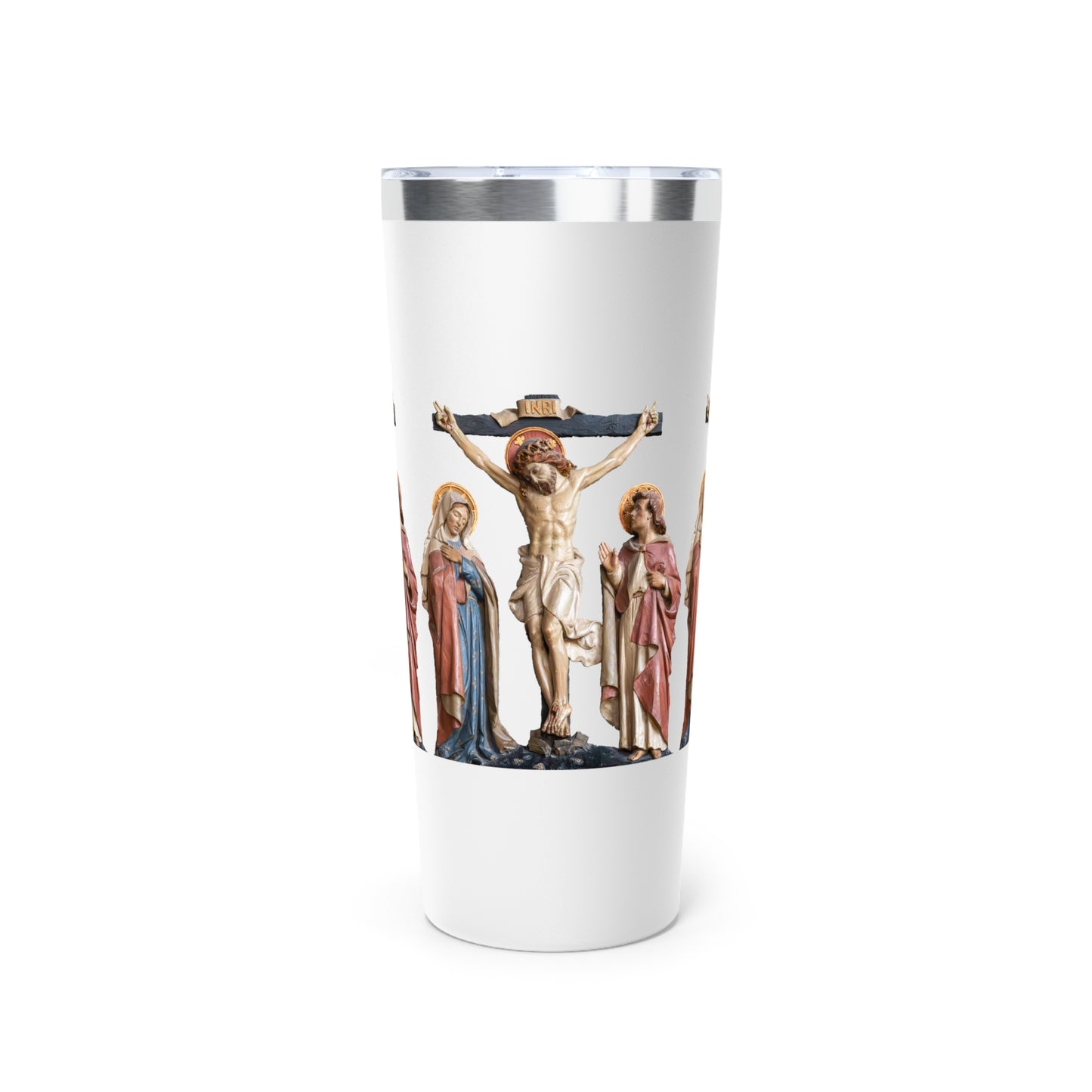 Crucifixion Scene Copper Vacuum Insulated Tumbler, 22oz