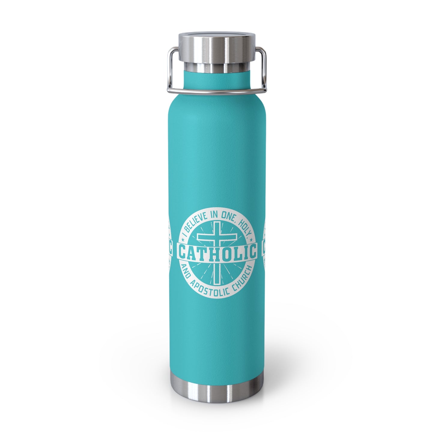 I Believe in One, Holy, Catholic and Apostolic Church Copper Vacuum Insulated Bottle, 22oz