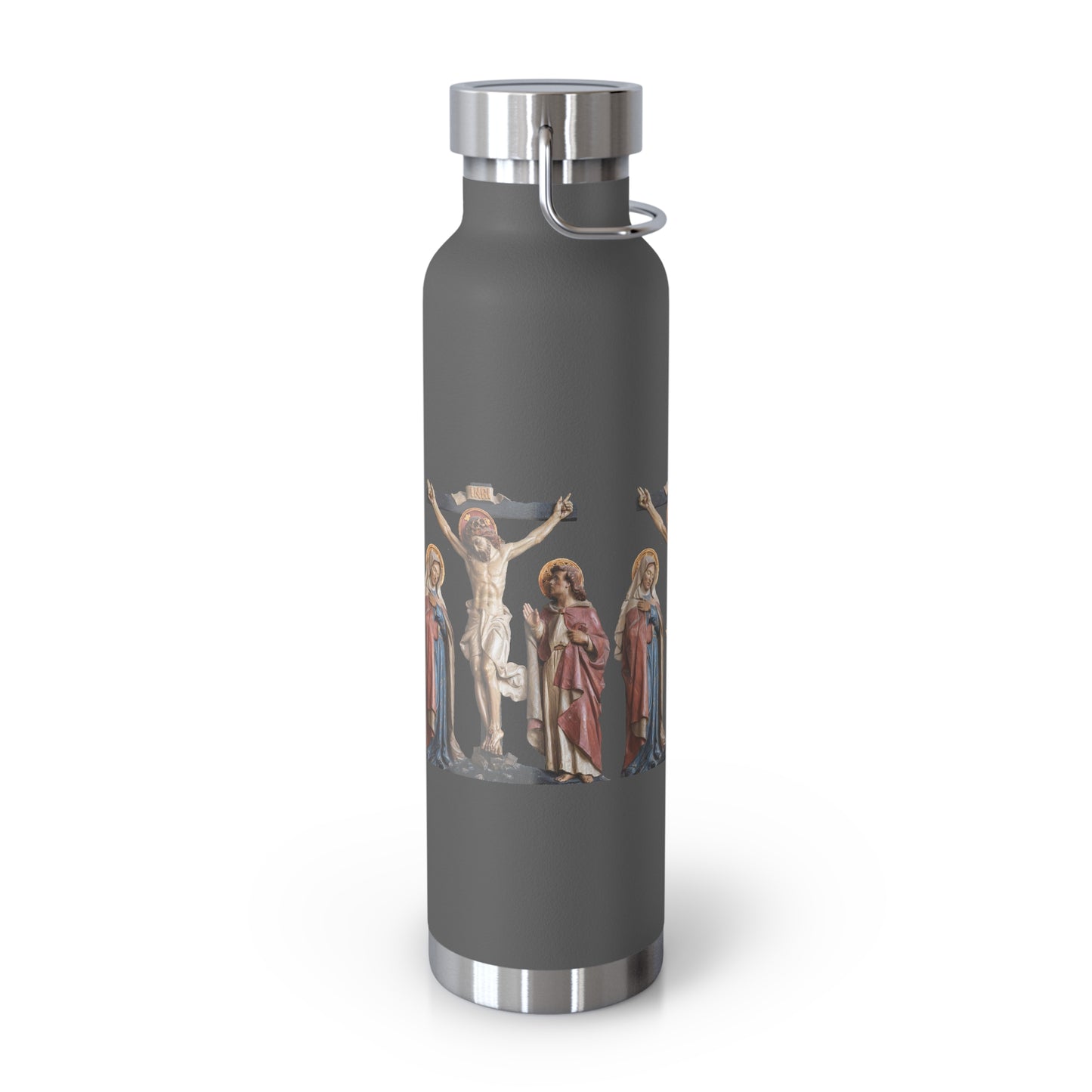 Crucifixion Scene Copper Vacuum Insulated Bottle, 22oz