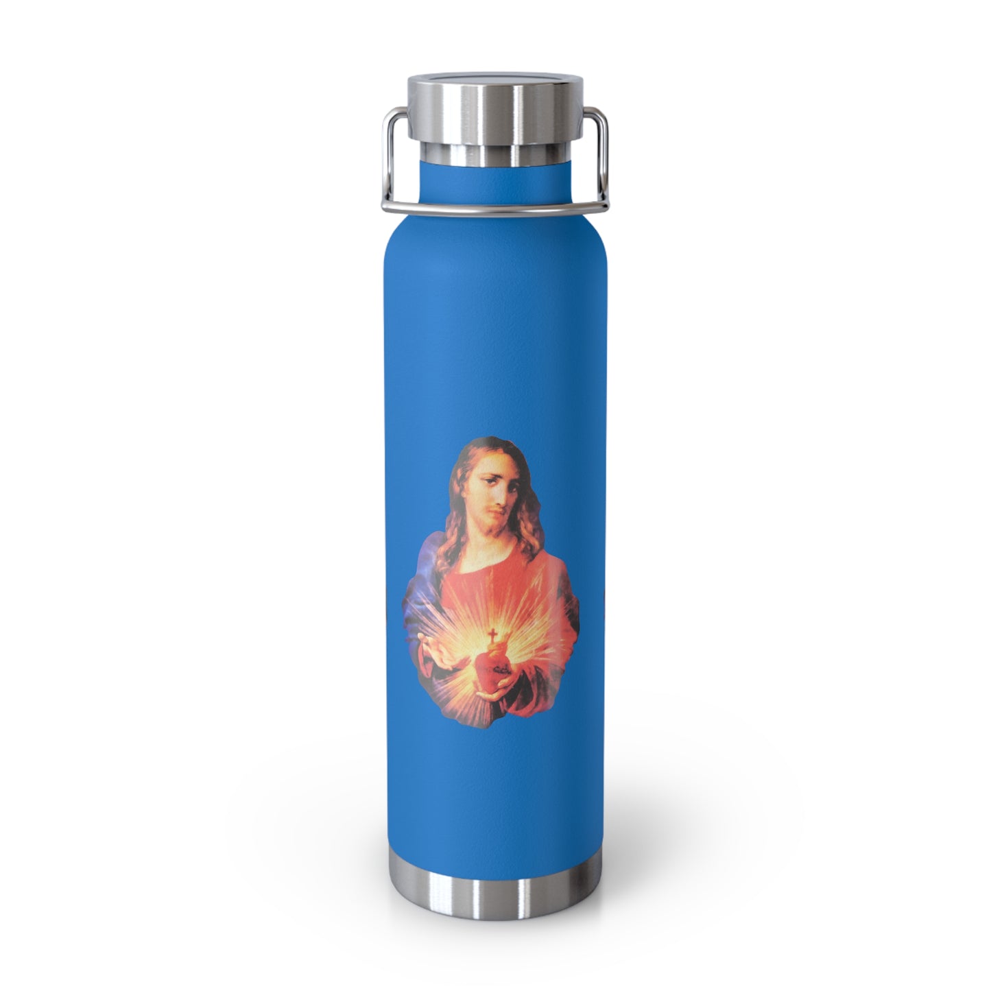 Sacred Heart of Jesus Copper Vacuum Insulated Bottle, 22oz