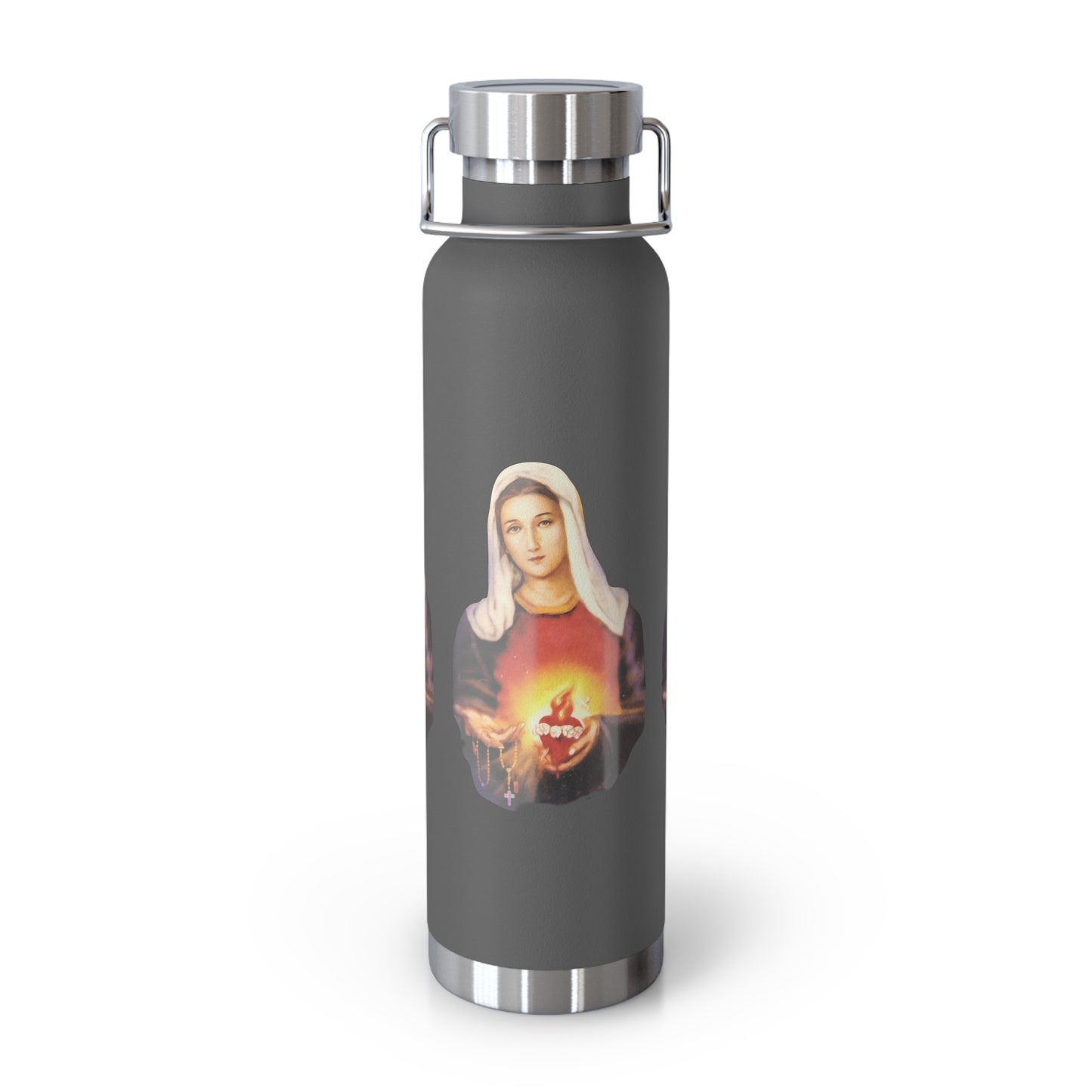 Immaculate Heart of Mary Copper Vacuum Insulated Bottle, 22oz
