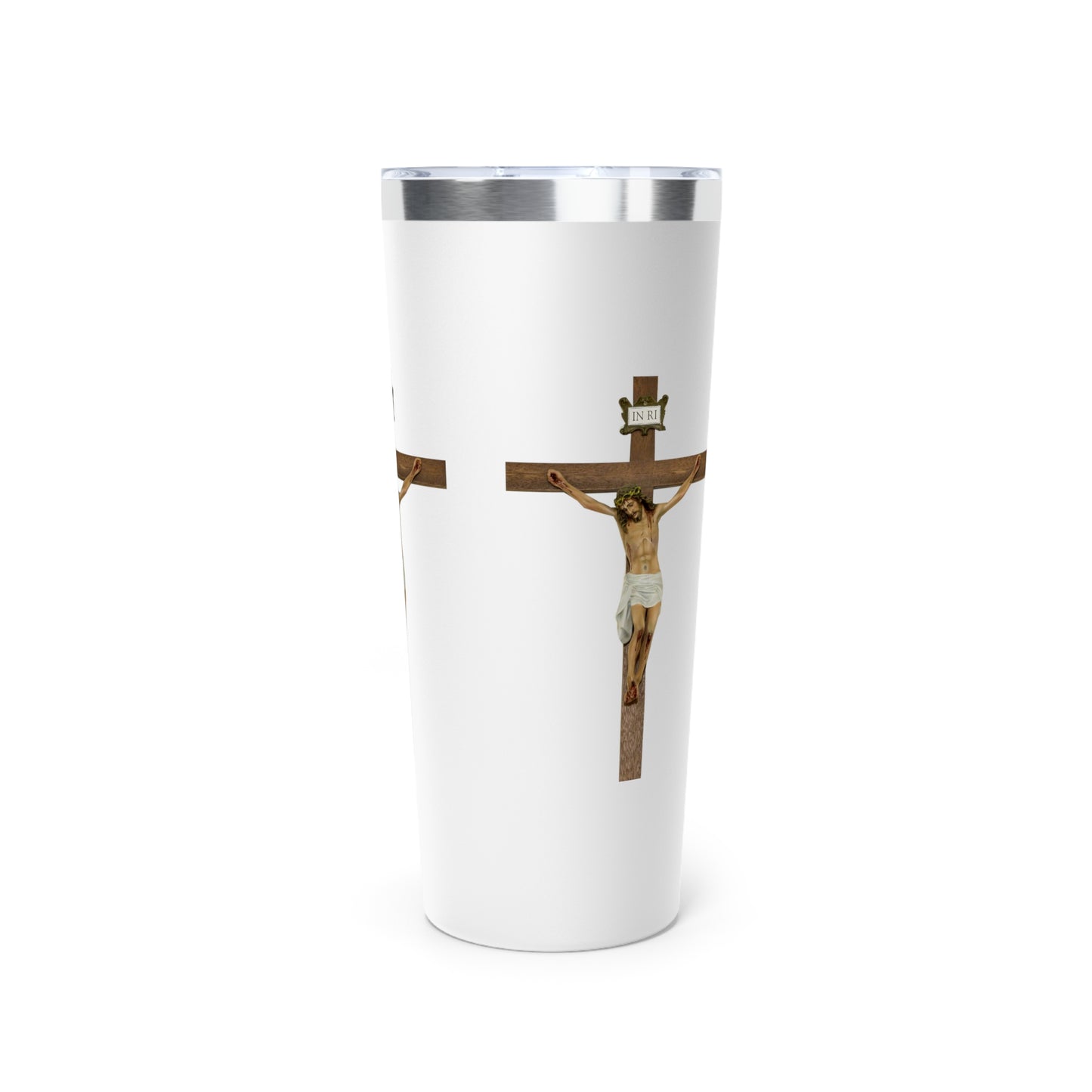 Jesus Crucified Copper Vacuum Insulated Tumbler, 22oz