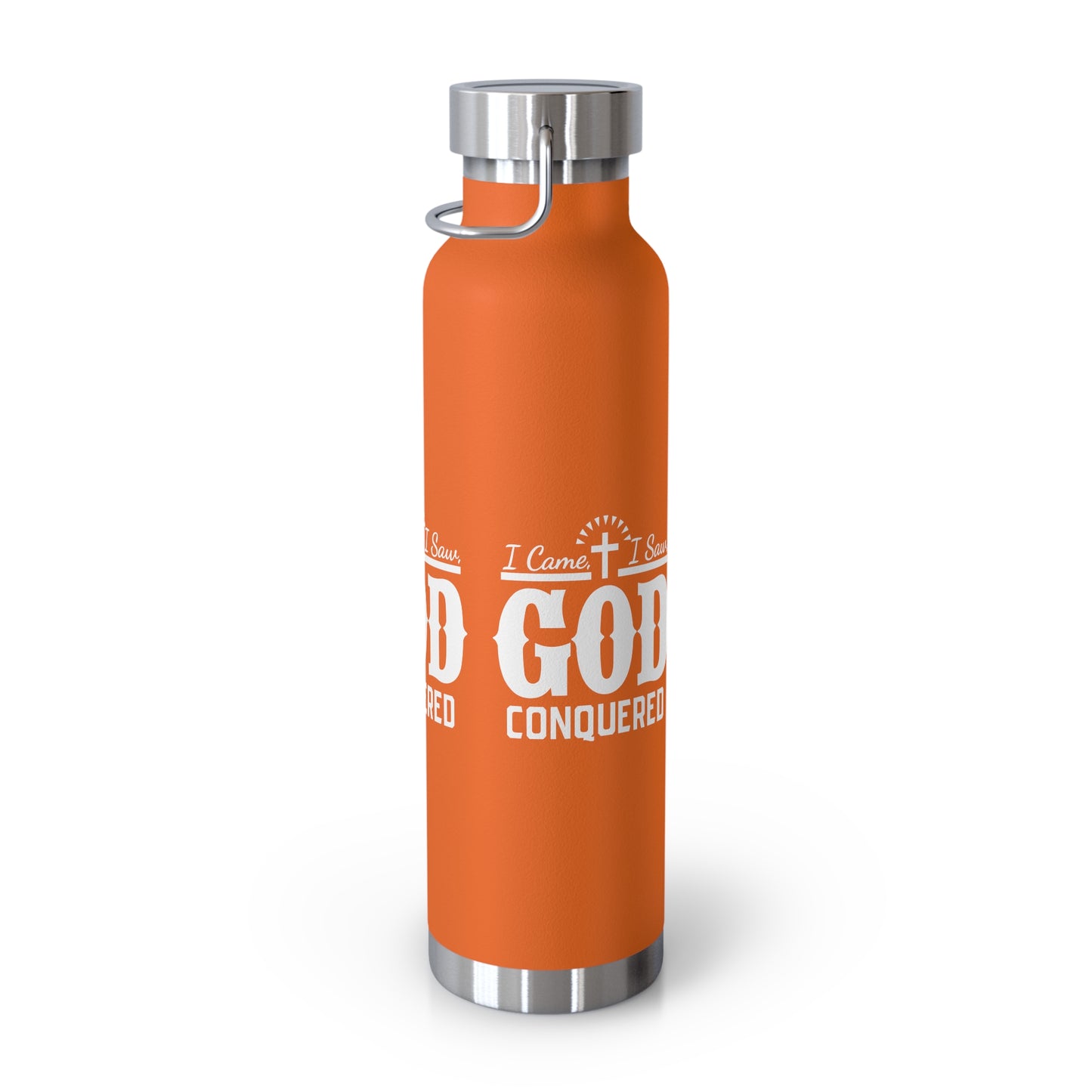 I came, I saw, God Conquered Copper Vacuum Insulated Bottle, 22oz