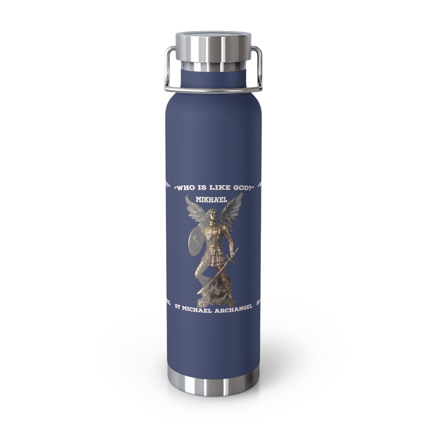 St Michael Archangel Mikhael Copper Vacuum Insulated Bottle, 22oz