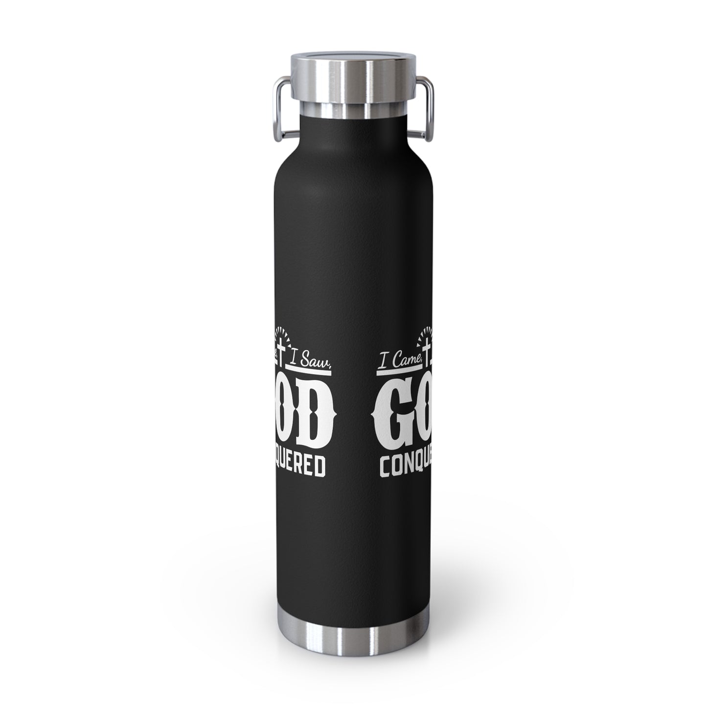 I came, I saw, God Conquered Copper Vacuum Insulated Bottle, 22oz