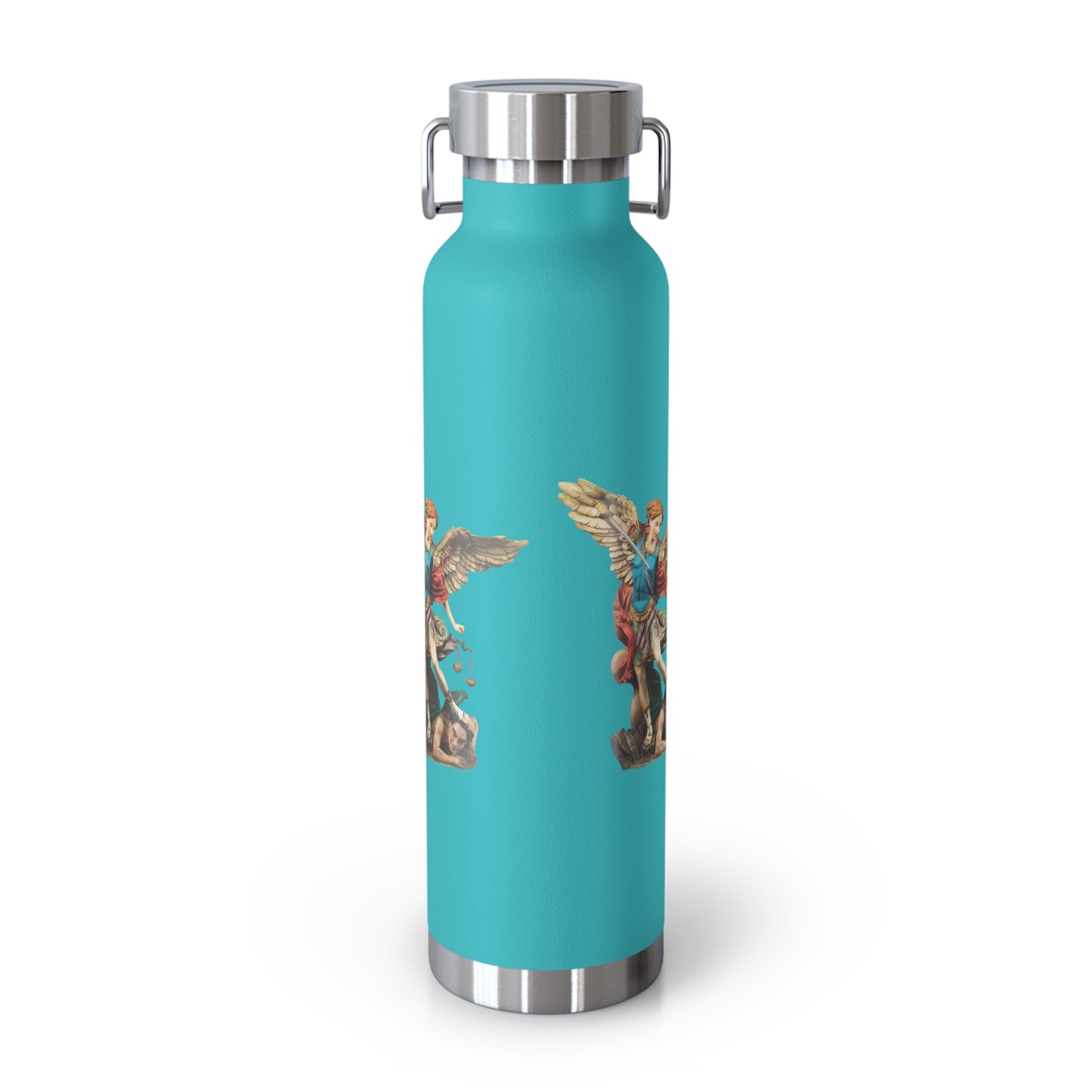 St Michael Archangel (Colour) Copper Vacuum Insulated Bottle, 22oz
