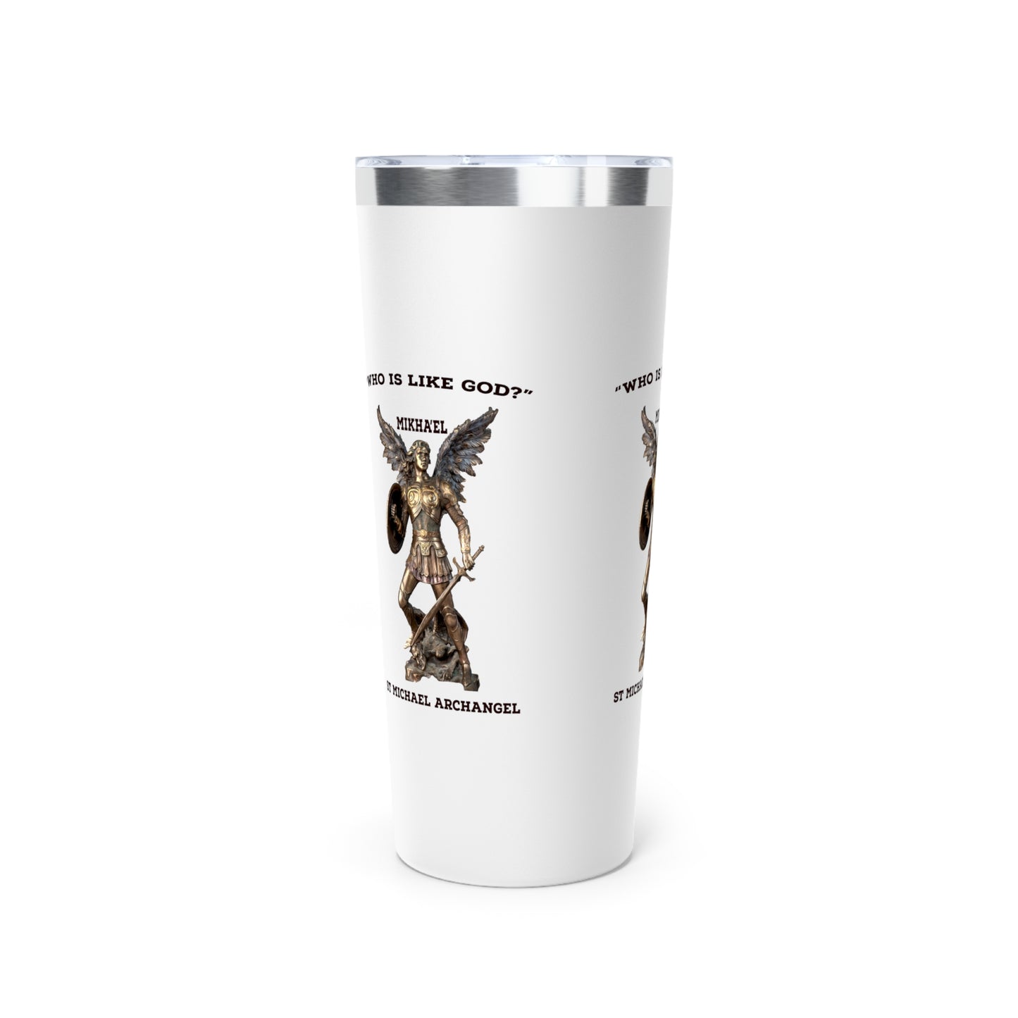 St Michael Archangel Mikhael Copper Vacuum Insulated Tumbler, 22oz