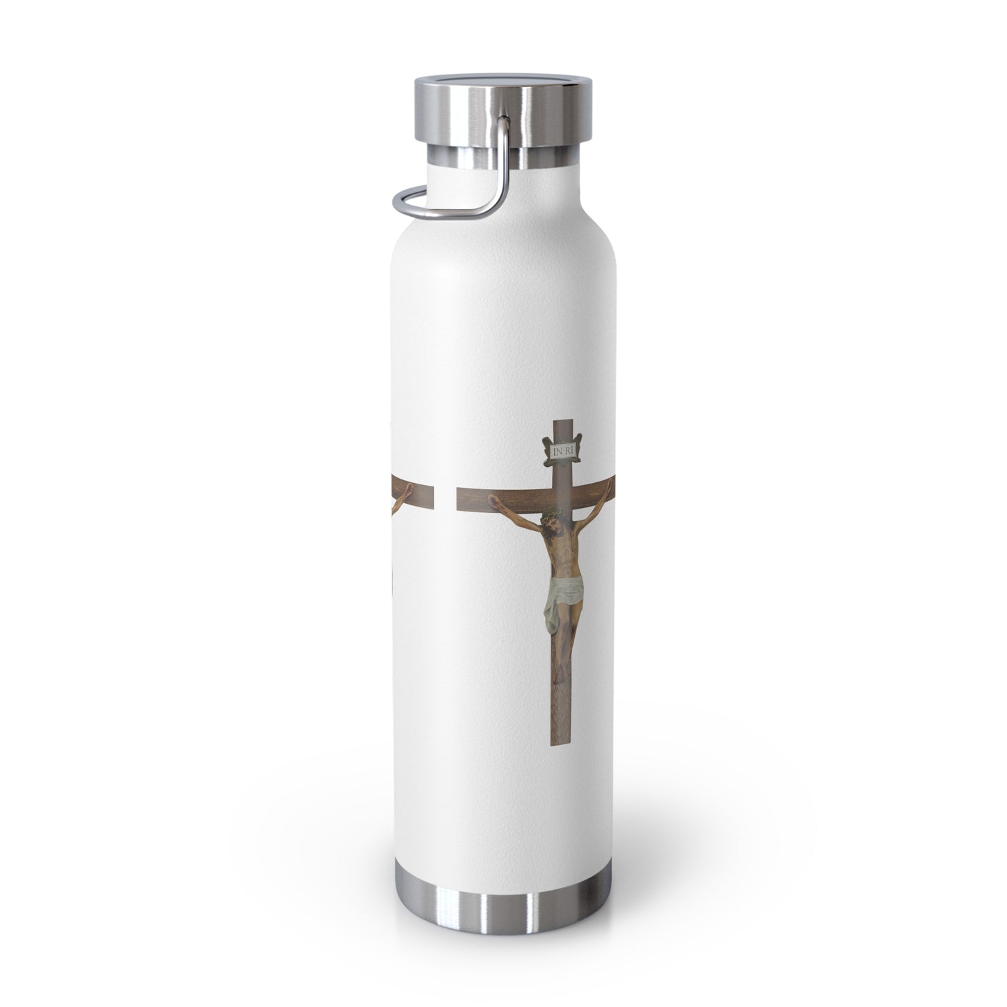 Jesus Crucified Copper Vacuum Insulated Bottle, 22oz