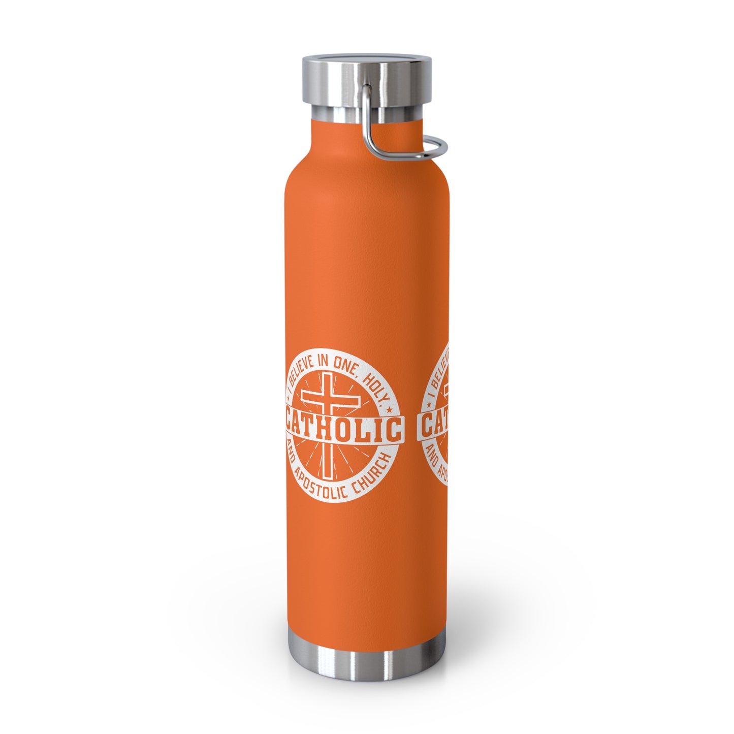 I Believe in One, Holy, Catholic and Apostolic Church Copper Vacuum Insulated Bottle, 22oz