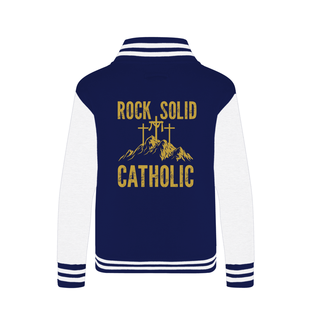 Rock Solid Catholic Varsity Jacket