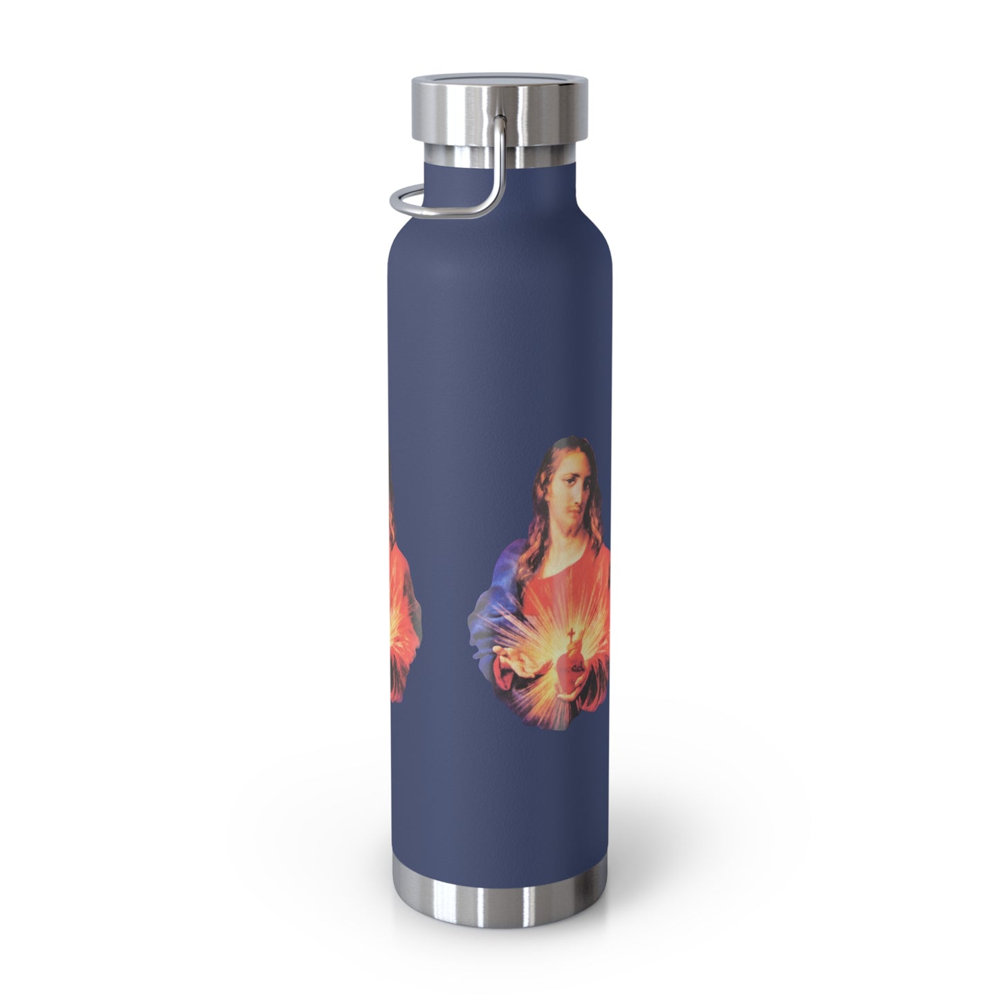 Sacred Heart of Jesus Copper Vacuum Insulated Bottle, 22oz