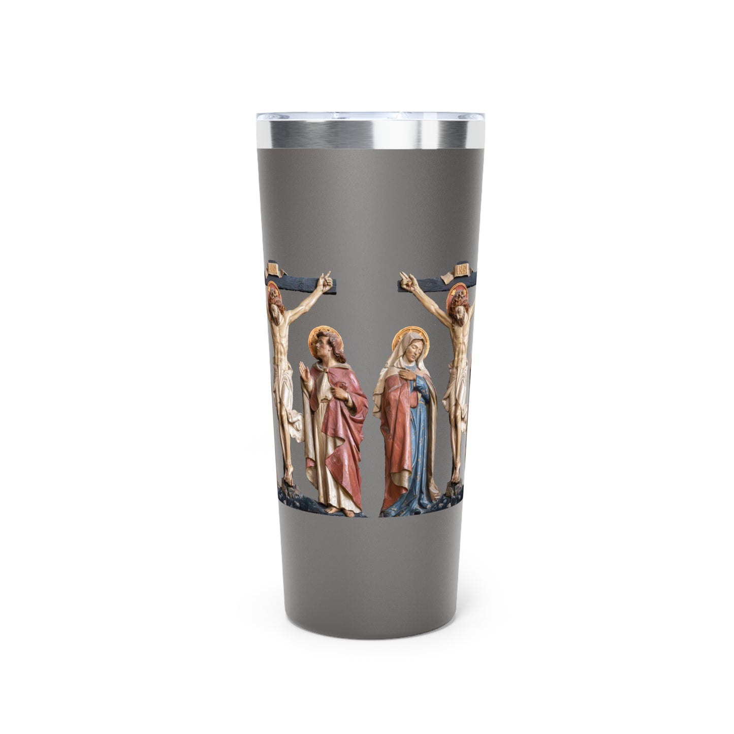 Crucifixion Scene Copper Vacuum Insulated Tumbler, 22oz