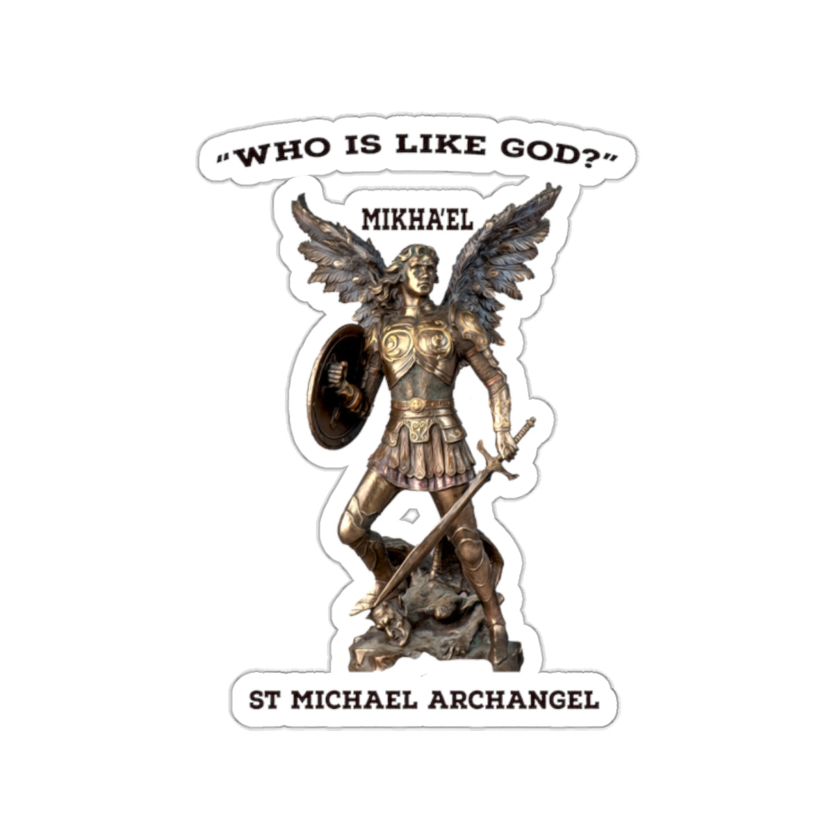 St Michael Archangel Mikhael Kiss-Cut Stickers