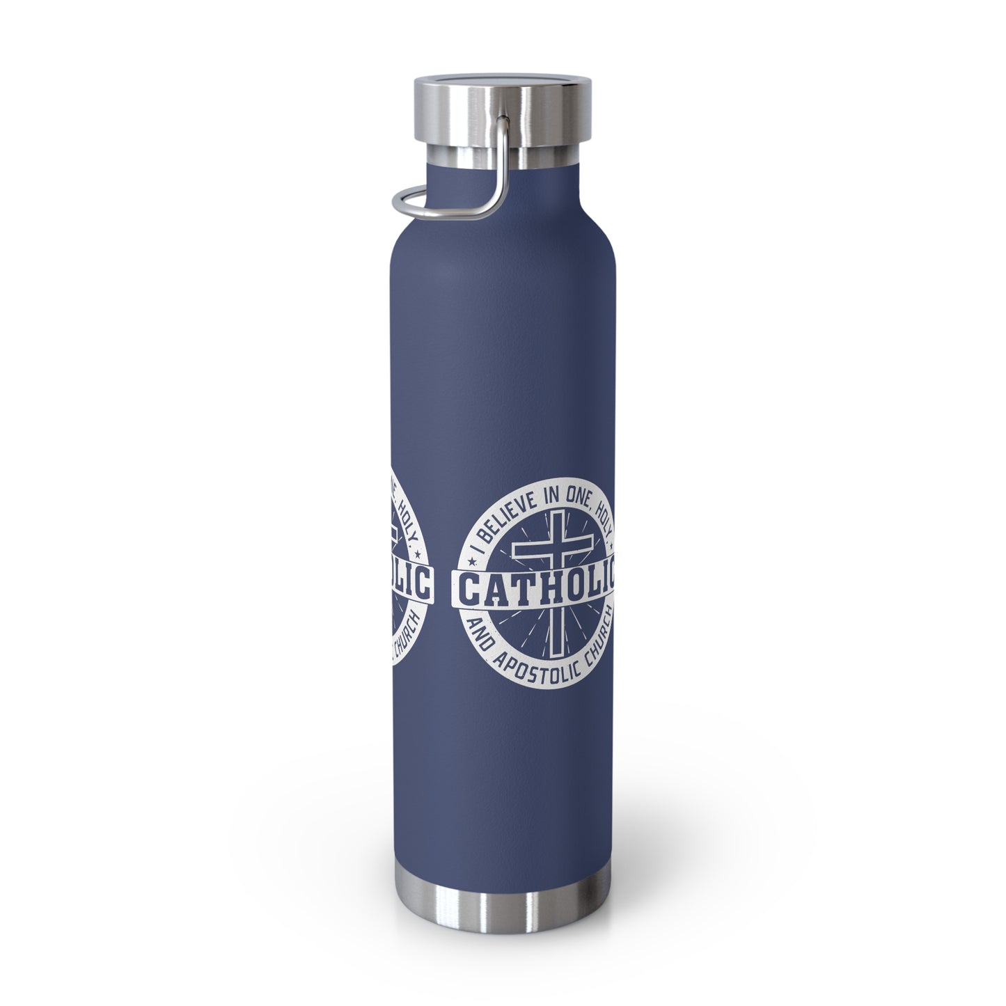 I Believe in One, Holy, Catholic and Apostolic Church Copper Vacuum Insulated Bottle, 22oz