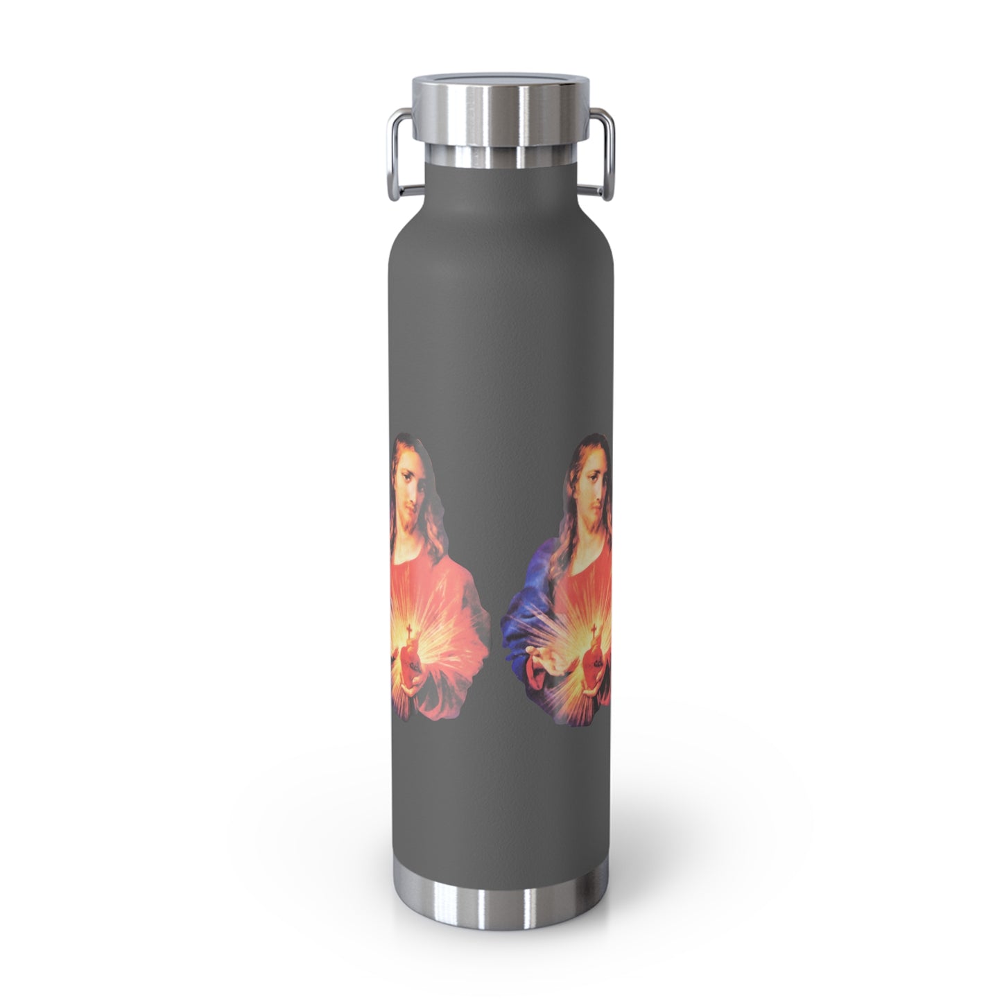 Sacred Heart of Jesus Copper Vacuum Insulated Bottle, 22oz