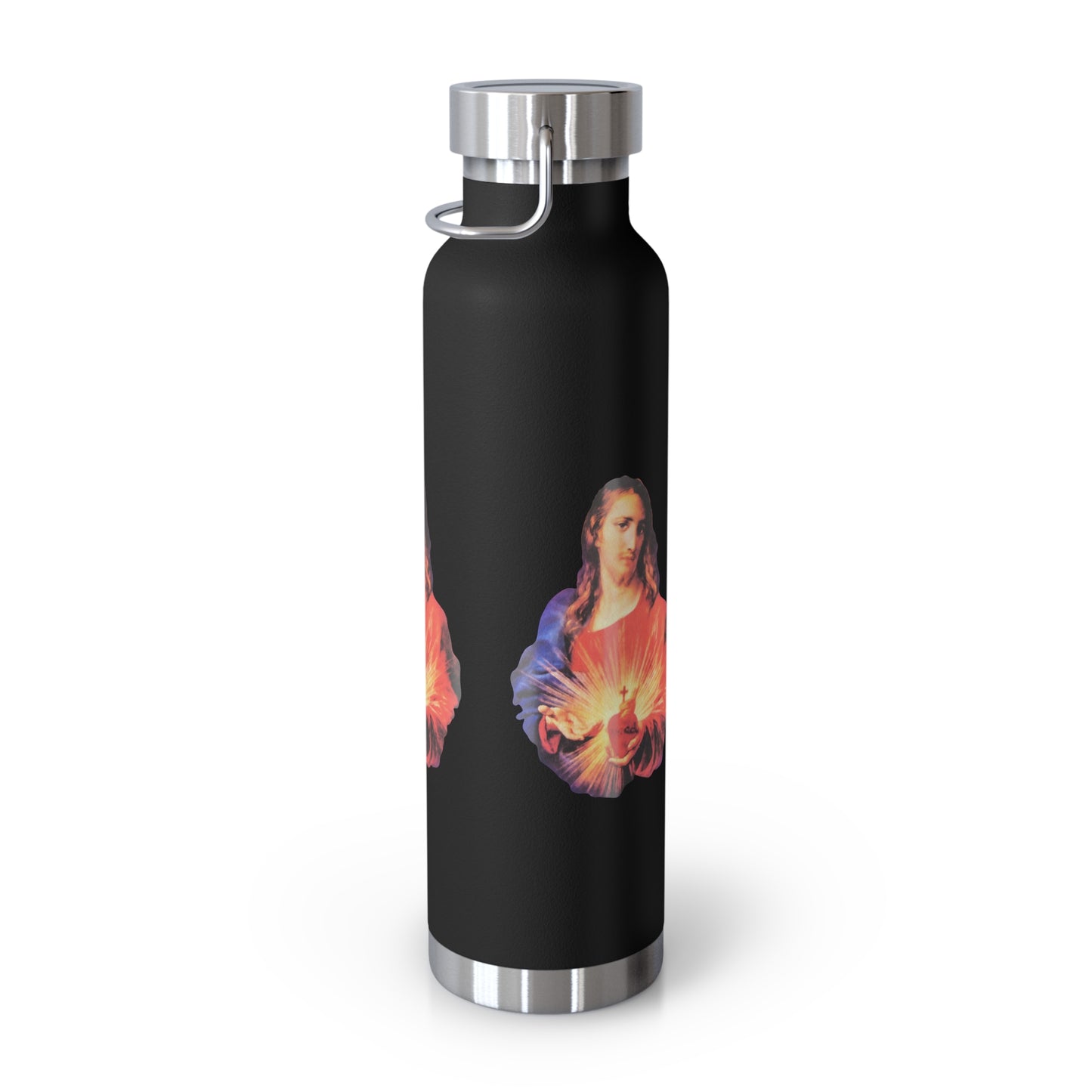 Sacred Heart of Jesus Copper Vacuum Insulated Bottle, 22oz