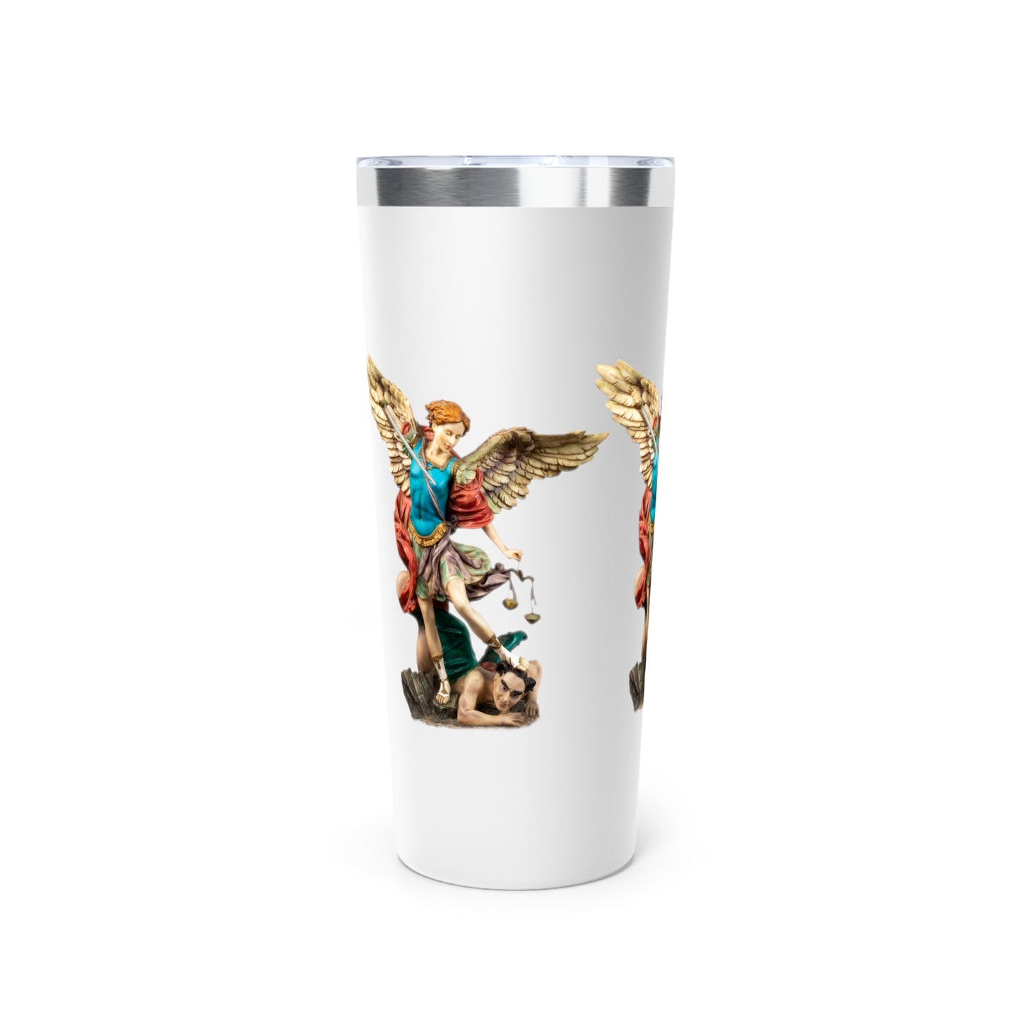 St Michael Archangel (Colour) Copper Vacuum Insulated Tumbler, 22oz