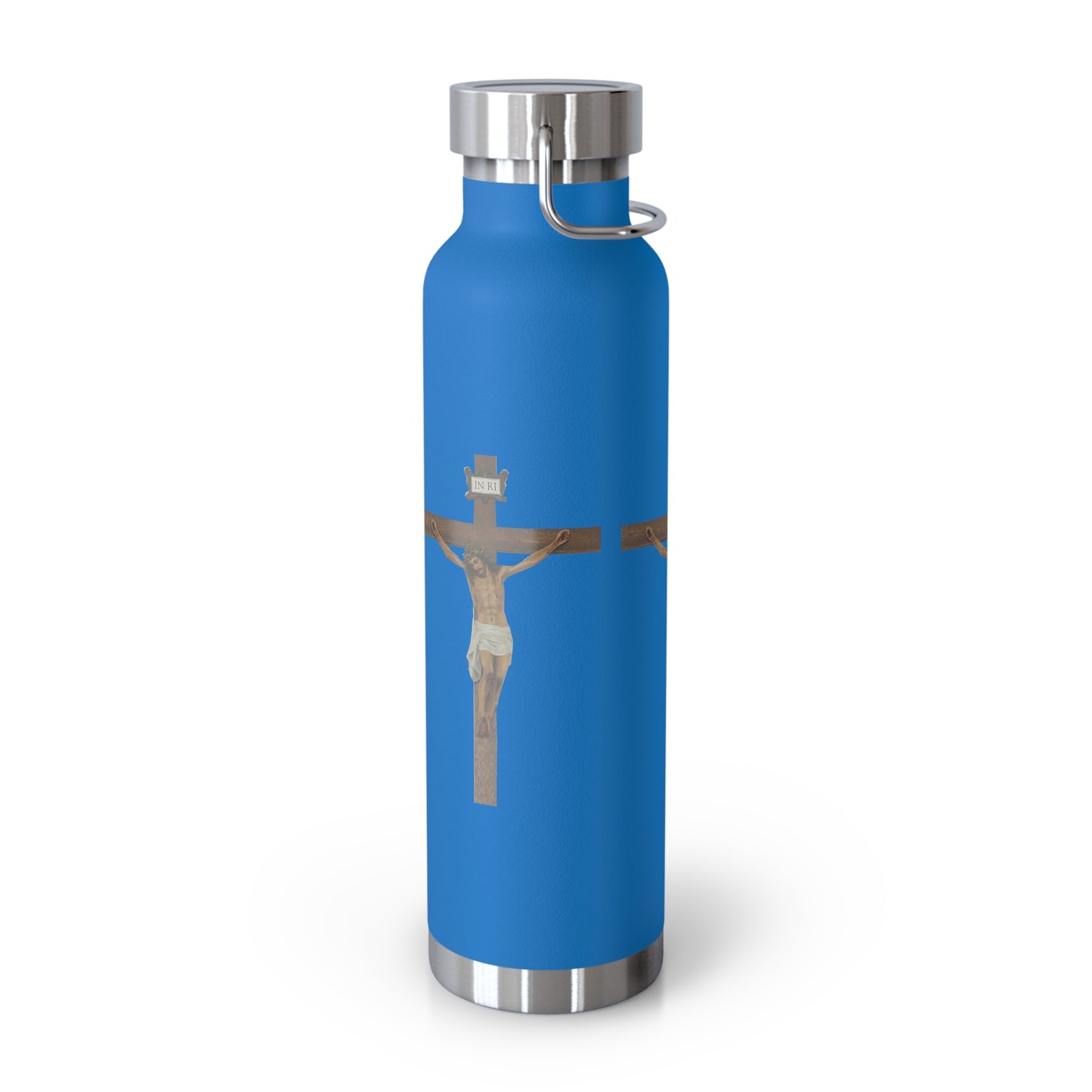 Jesus Crucified Copper Vacuum Insulated Bottle, 22oz