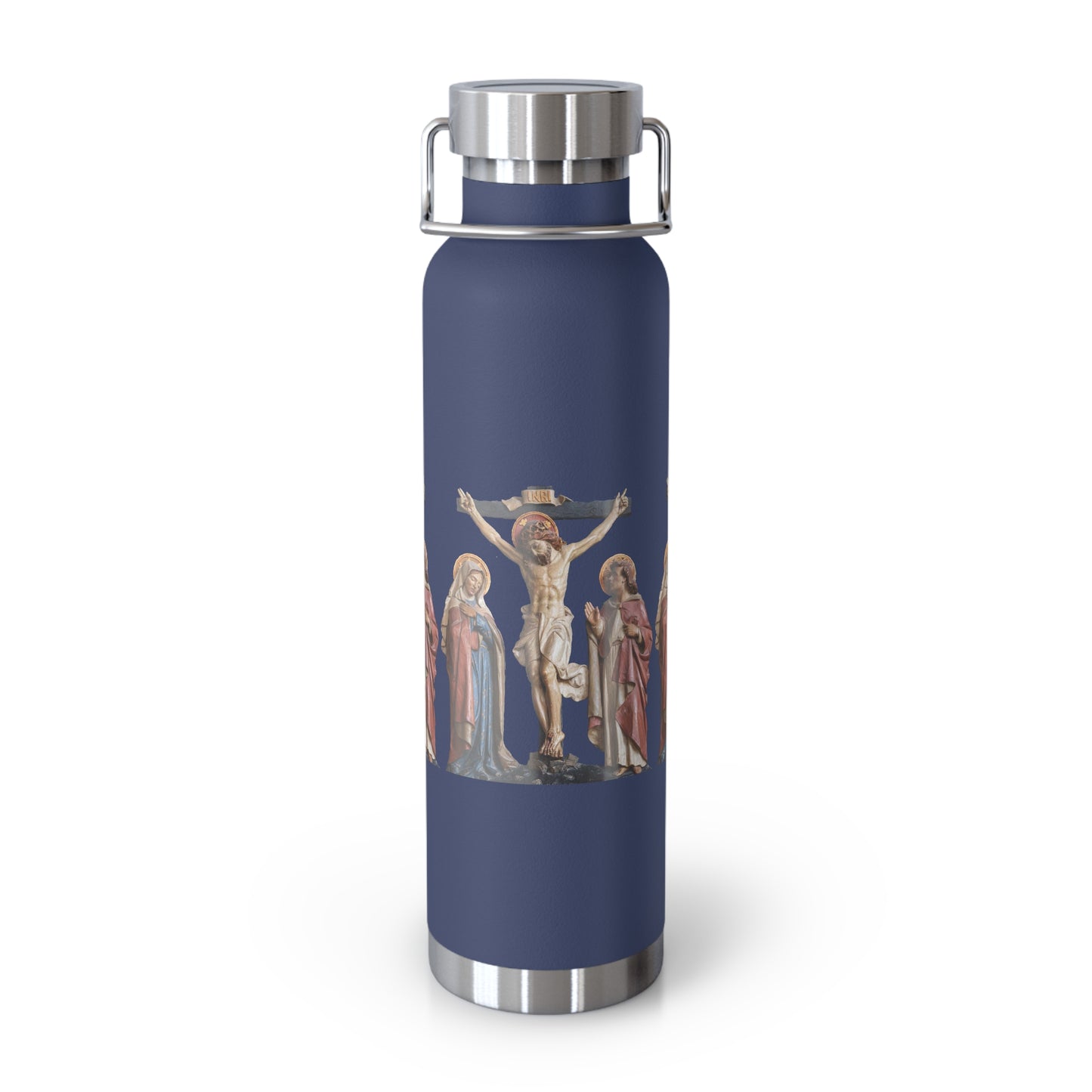 Crucifixion Scene Copper Vacuum Insulated Bottle, 22oz