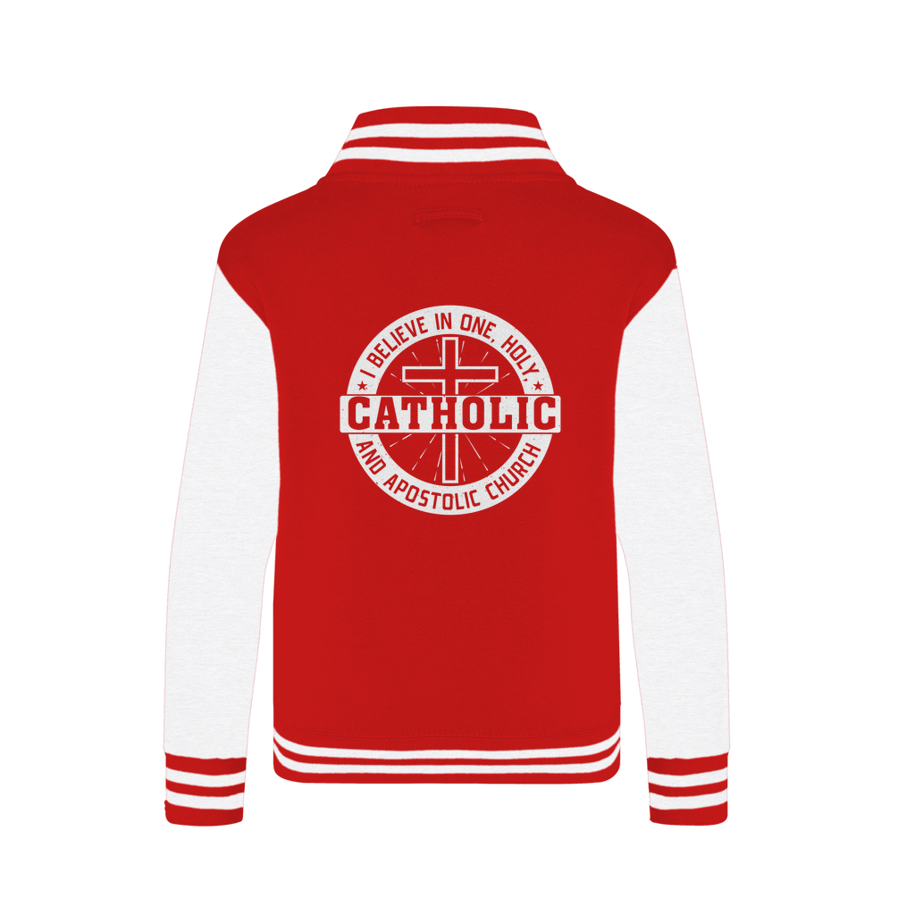 I Believe in One, Holy, Catholic and Apostolic Church Varsity Jacket