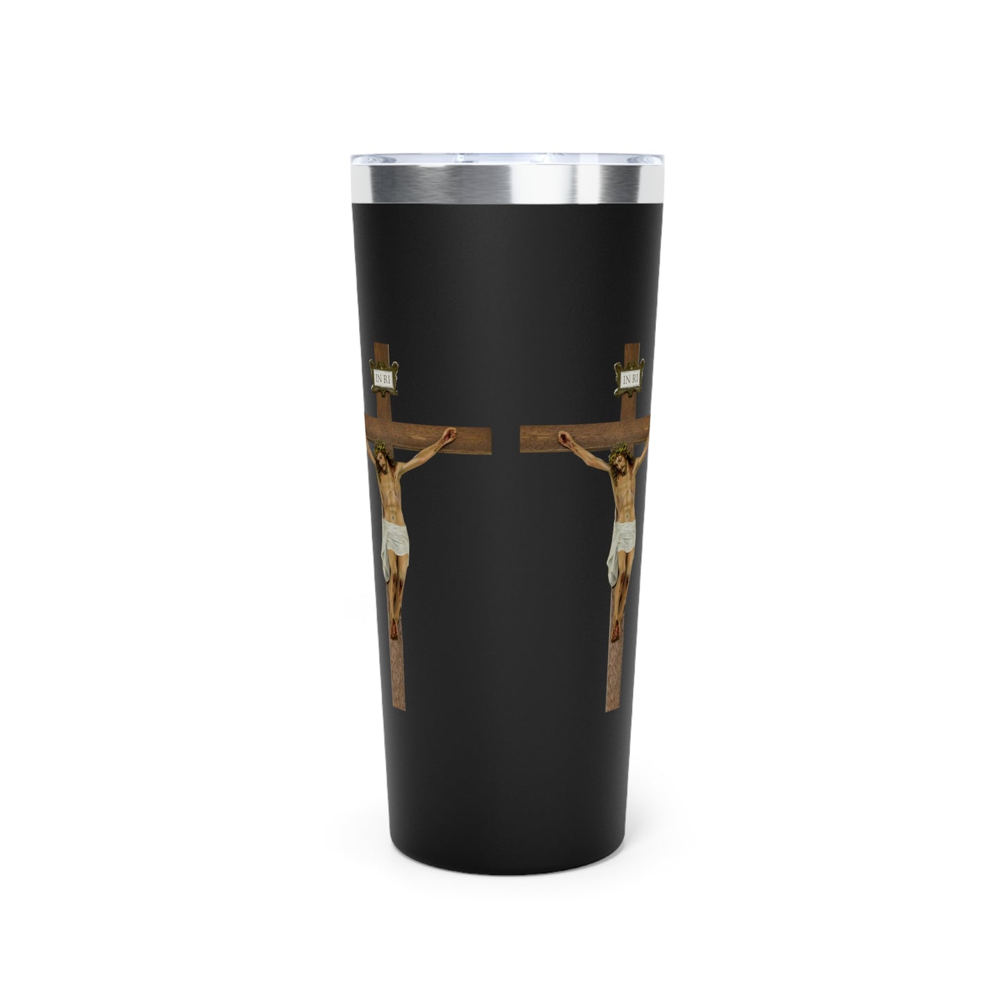 Jesus Crucified Copper Vacuum Insulated Tumbler, 22oz