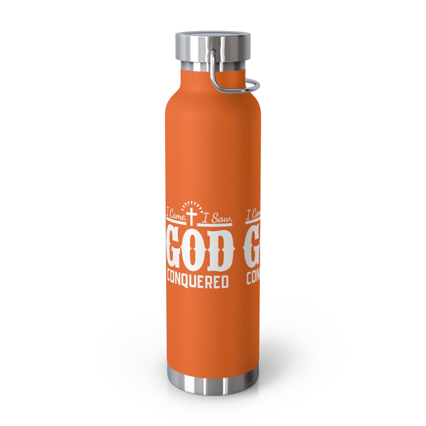 I came, I saw, God Conquered Copper Vacuum Insulated Bottle, 22oz
