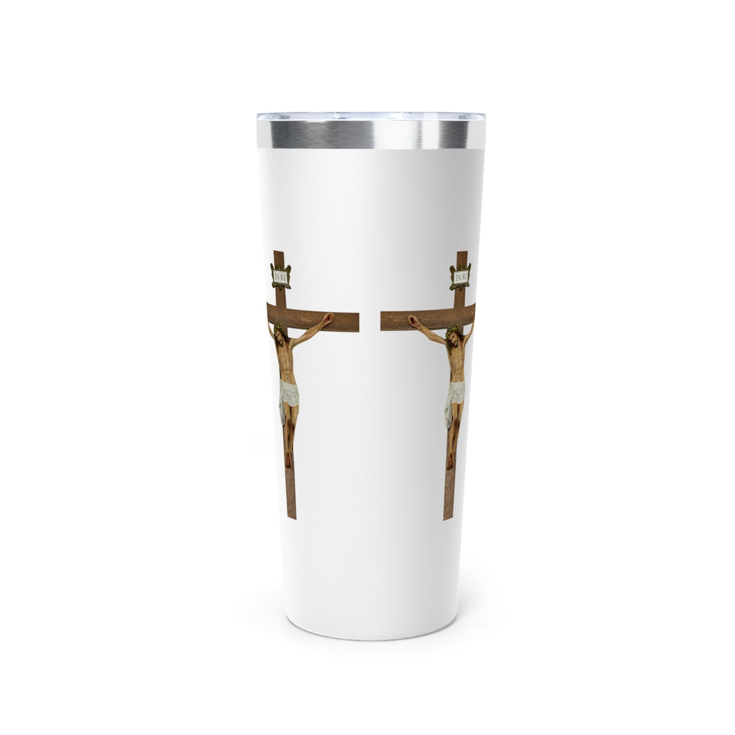 Jesus Crucified Copper Vacuum Insulated Tumbler, 22oz