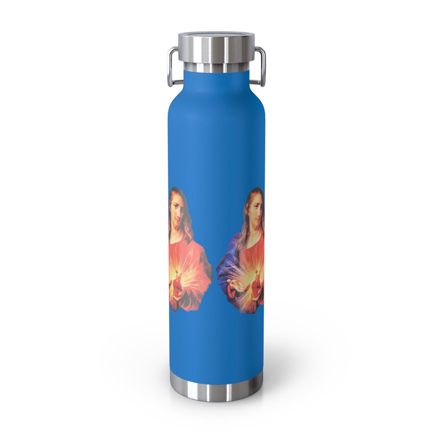 Sacred Heart of Jesus Copper Vacuum Insulated Bottle, 22oz
