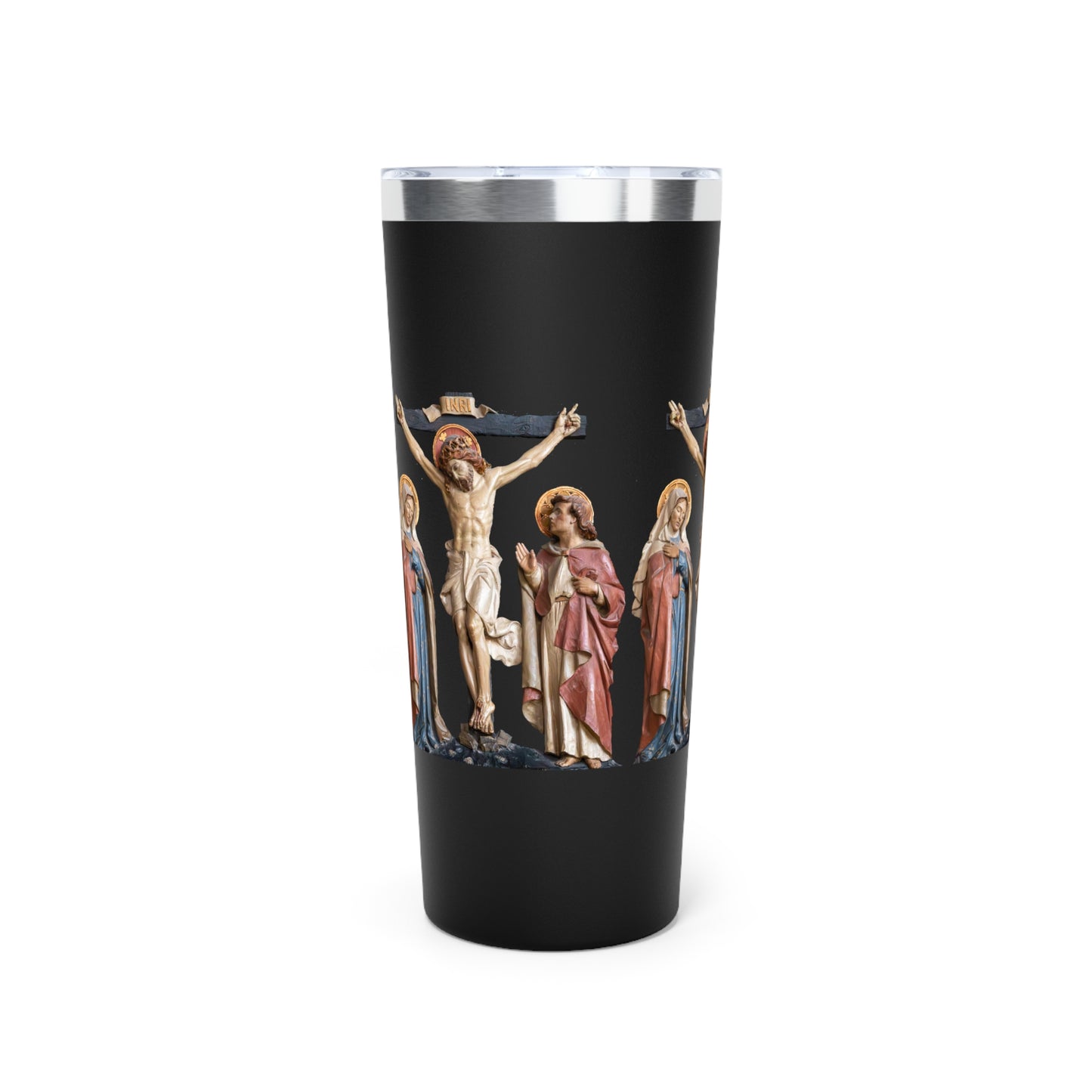 Crucifixion Scene Copper Vacuum Insulated Tumbler, 22oz