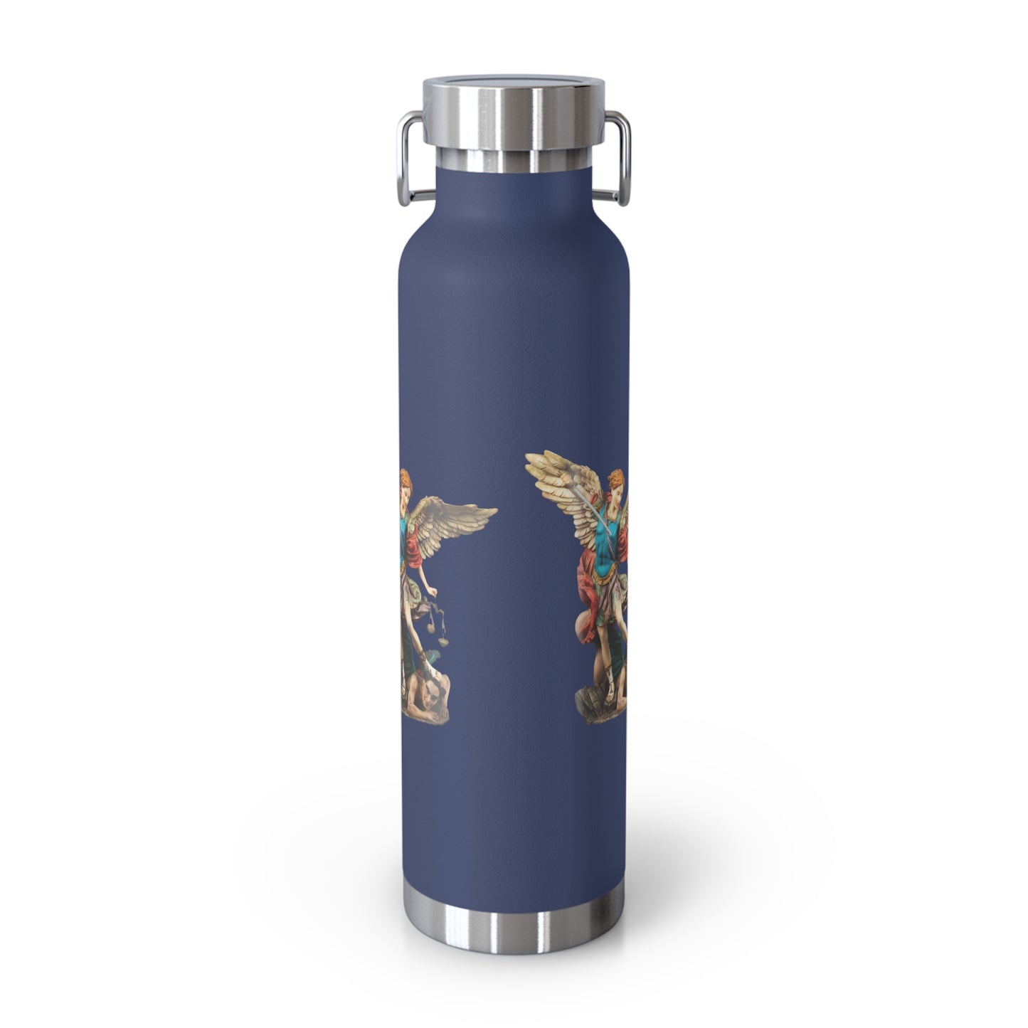 St Michael Archangel (Colour) Copper Vacuum Insulated Bottle, 22oz