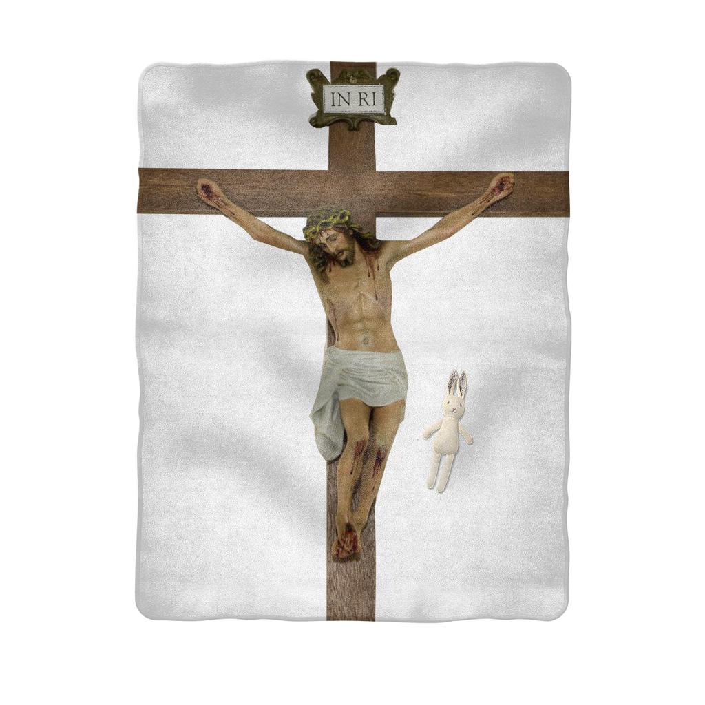 Jesus Crucified Baby Blanket