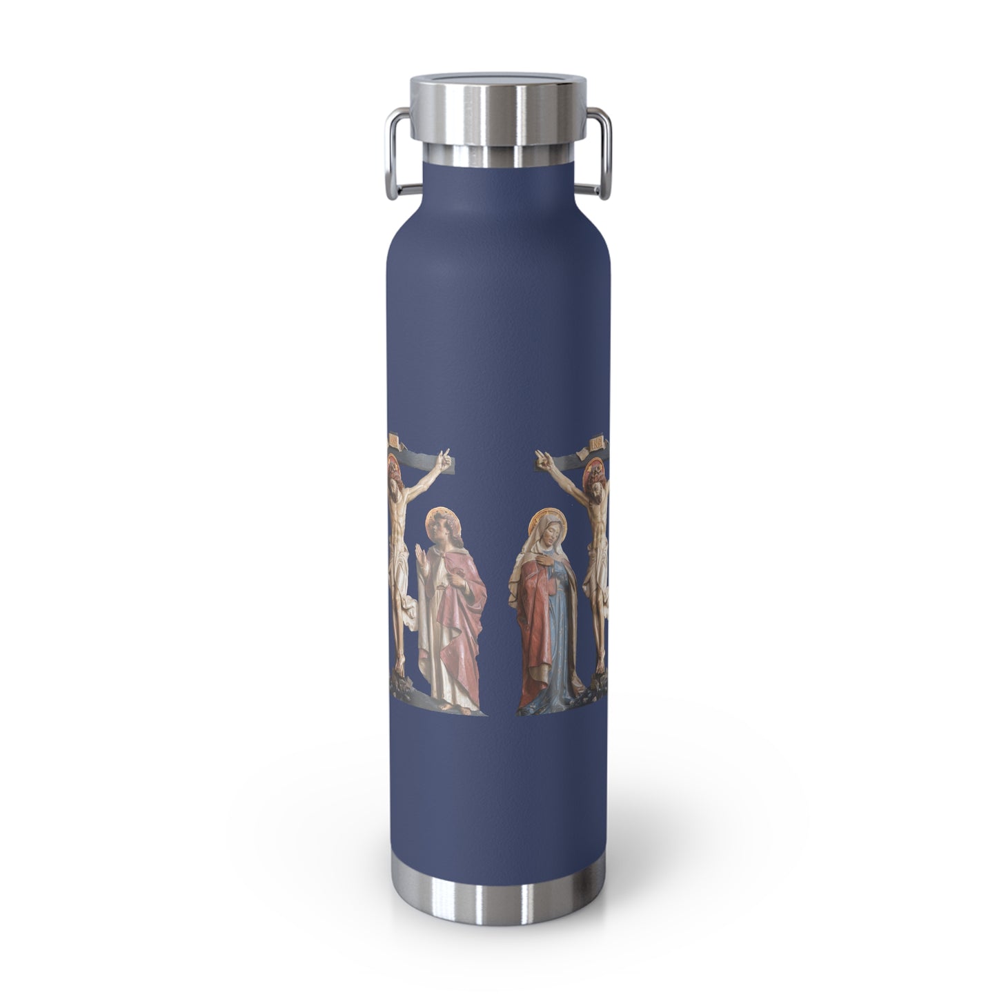 Crucifixion Scene Copper Vacuum Insulated Bottle, 22oz