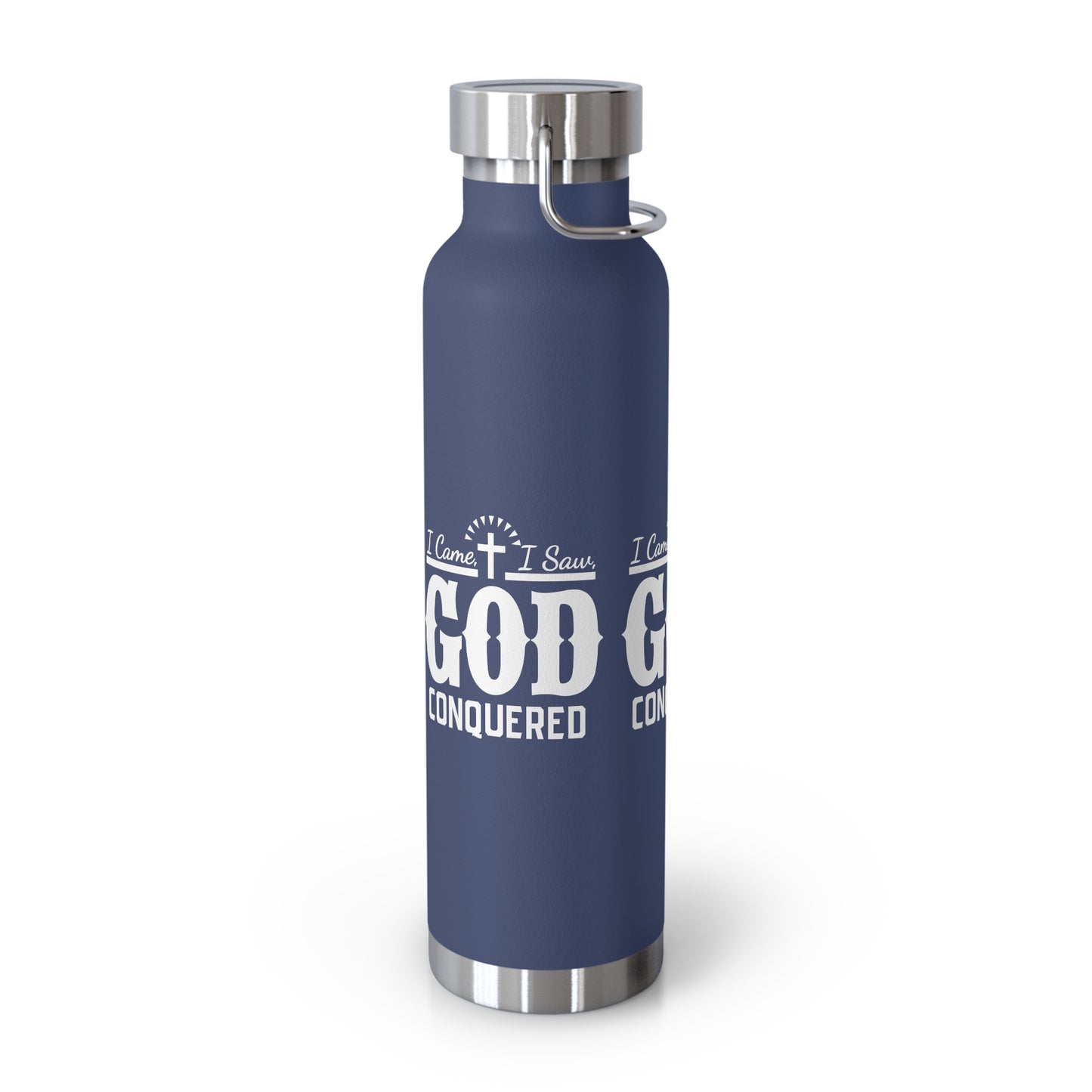 I came, I saw, God Conquered Copper Vacuum Insulated Bottle, 22oz