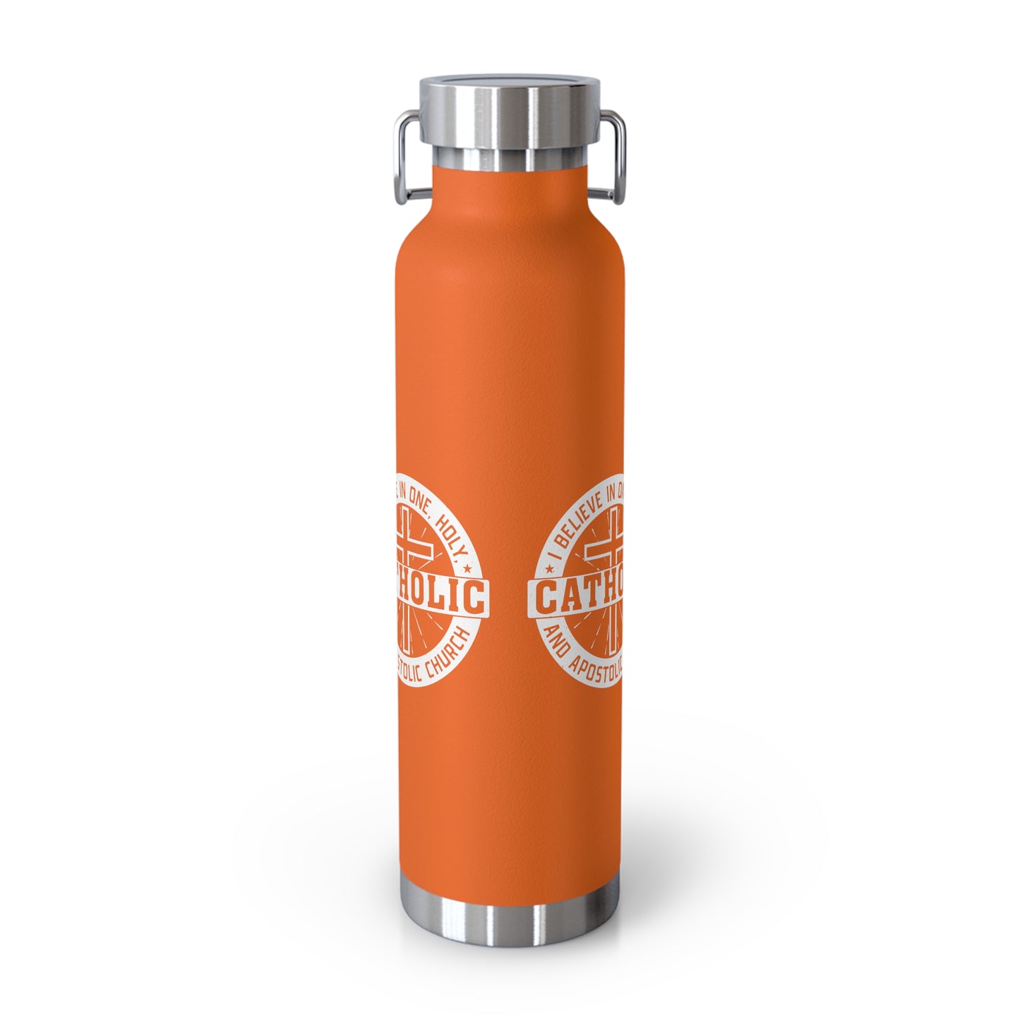 I Believe in One, Holy, Catholic and Apostolic Church Copper Vacuum Insulated Bottle, 22oz