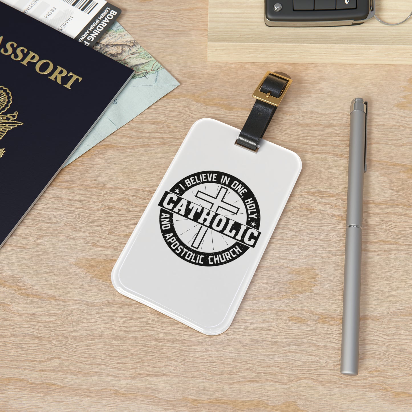 I Believe in One, Holy, Catholic and Apostolic Church Luggage Tag