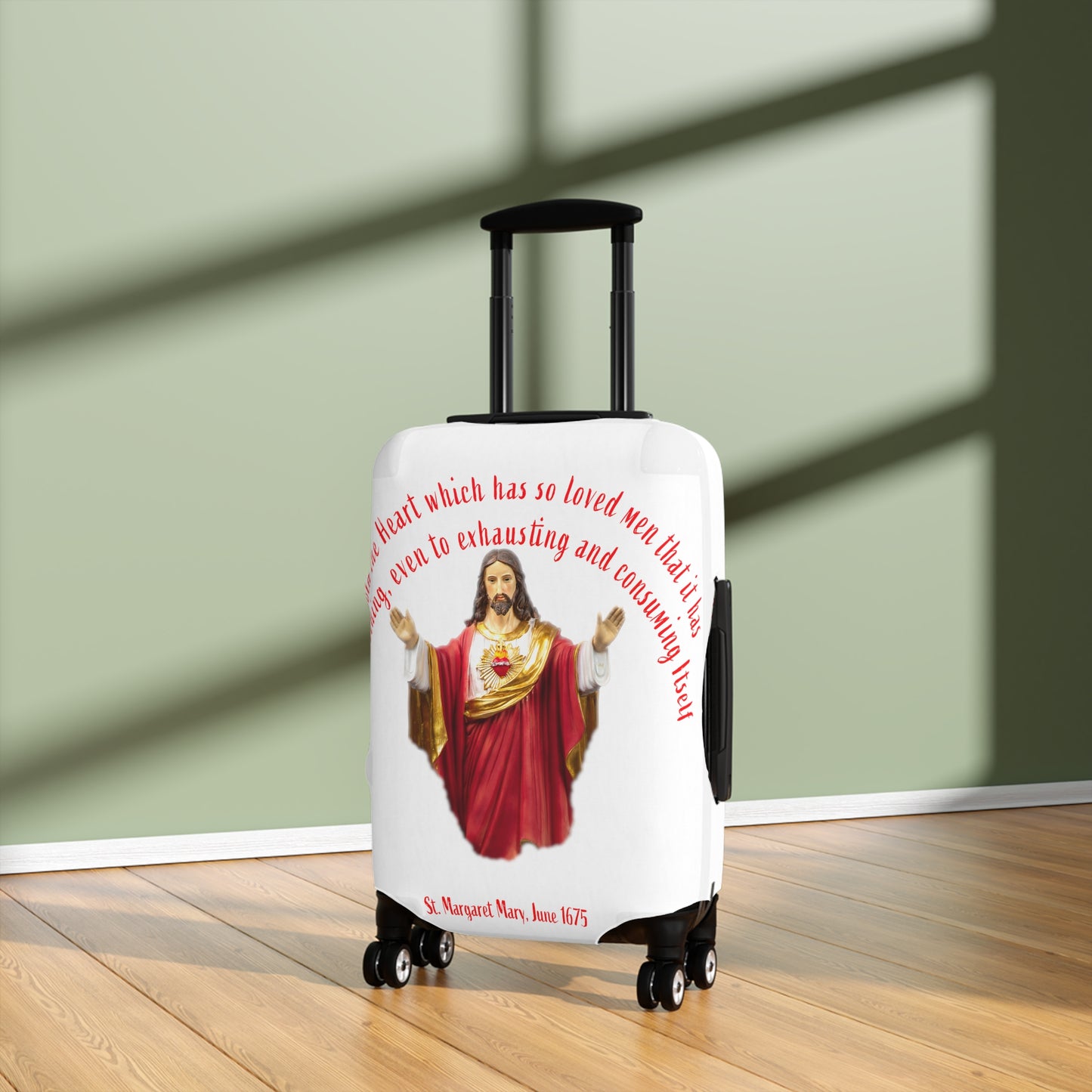 Sacred Heart of Jesus - St Margaret Mary, 1675 Luggage Cover