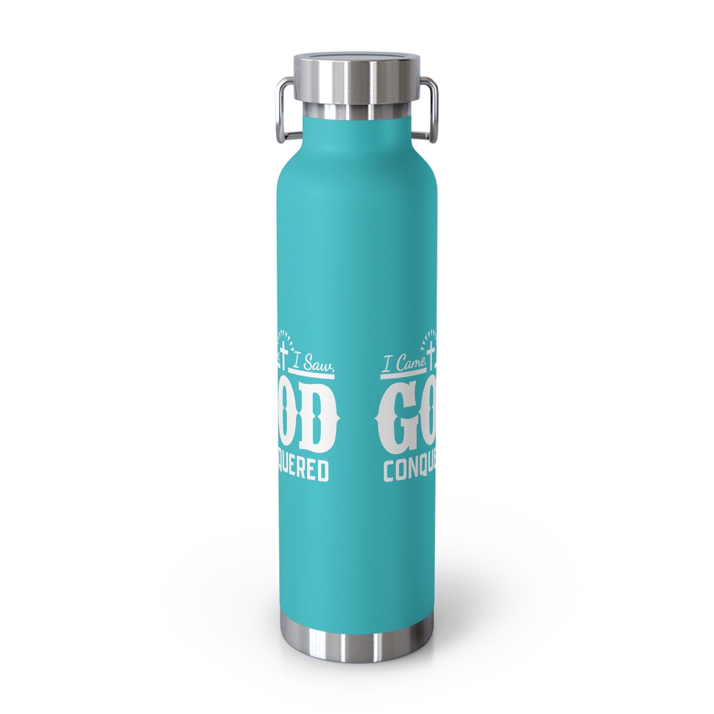 I came, I saw, God Conquered Copper Vacuum Insulated Bottle, 22oz