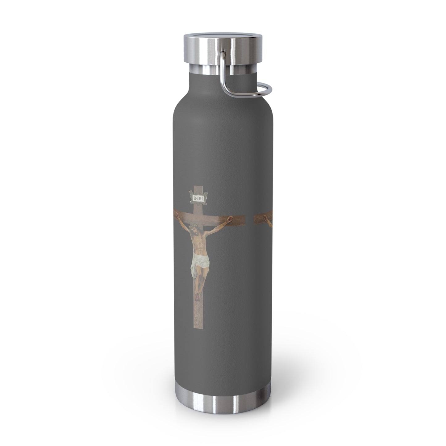 Jesus Crucified Copper Vacuum Insulated Bottle, 22oz