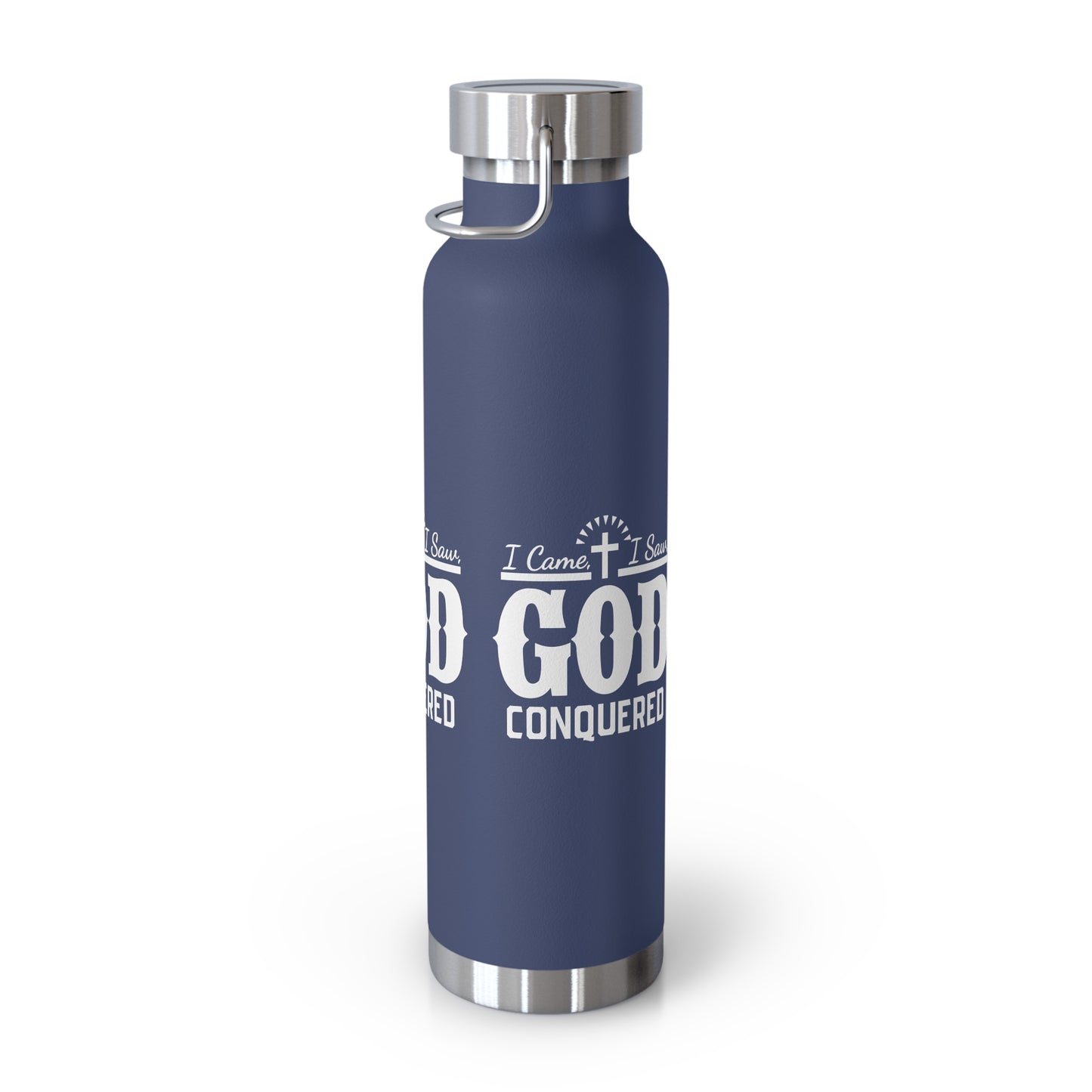 I came, I saw, God Conquered Copper Vacuum Insulated Bottle, 22oz