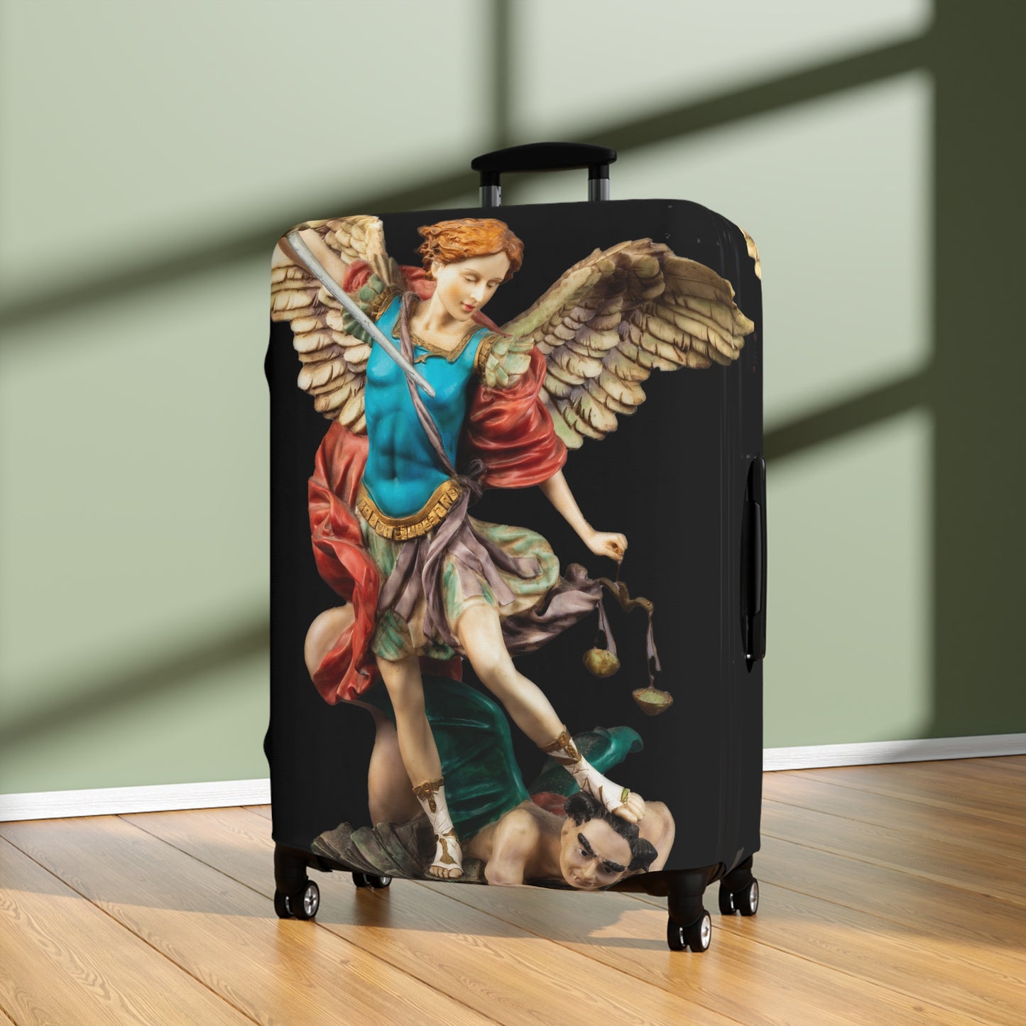 St Michael Archangel Luggage Cover