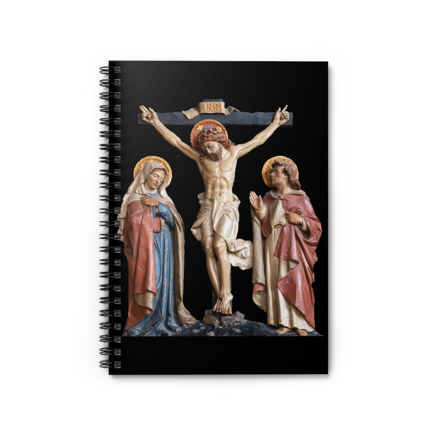 Crucifixion Scene Spiral Notebook - Ruled Line