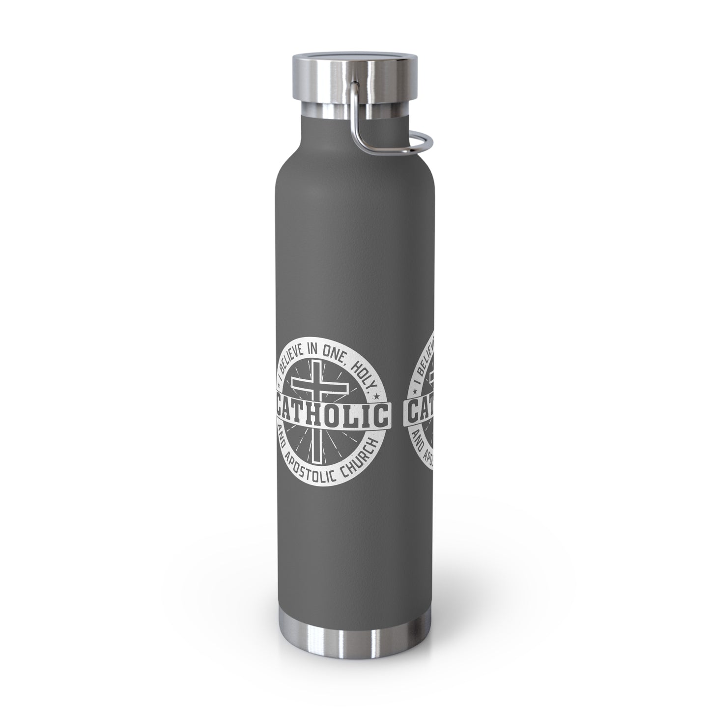 I Believe in One, Holy, Catholic and Apostolic Church Copper Vacuum Insulated Bottle, 22oz