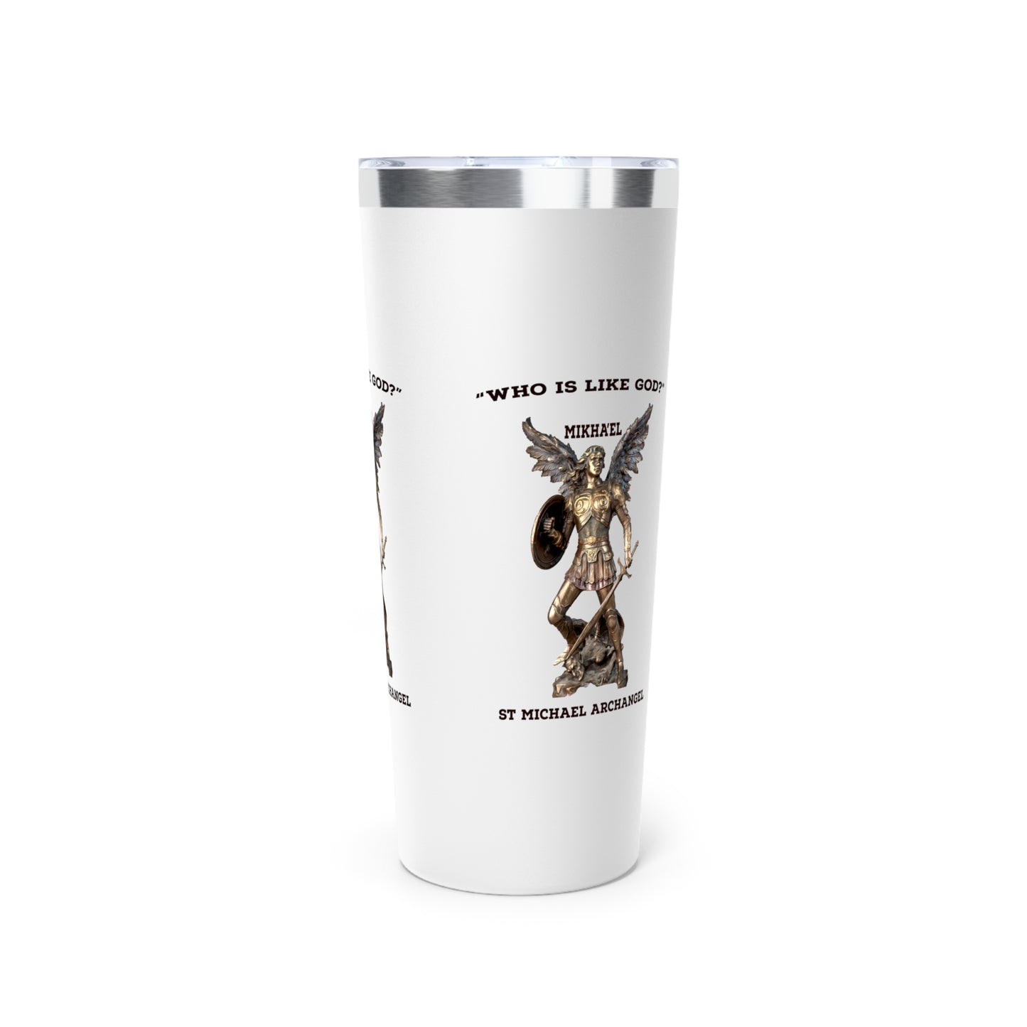 St Michael Archangel Mikhael Copper Vacuum Insulated Tumbler, 22oz