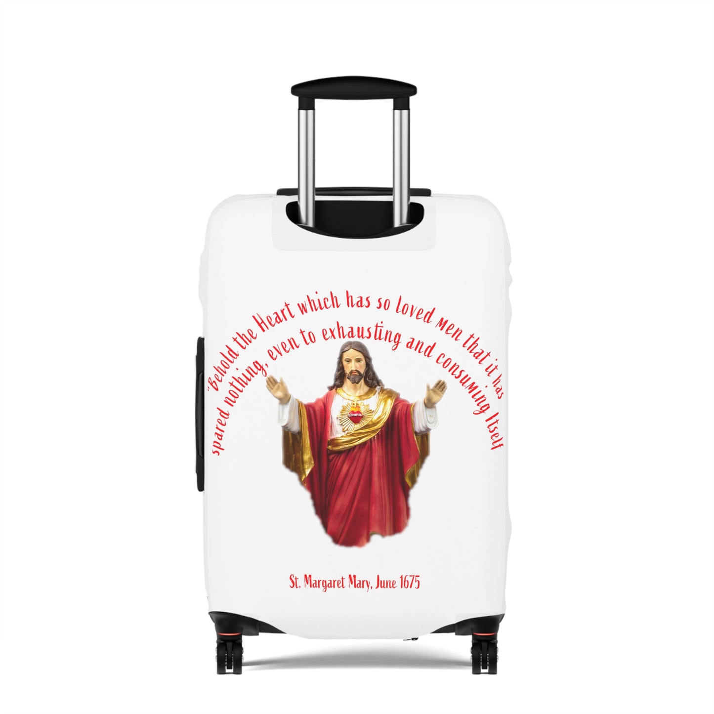 Sacred Heart of Jesus - St Margaret Mary, 1675 Luggage Cover