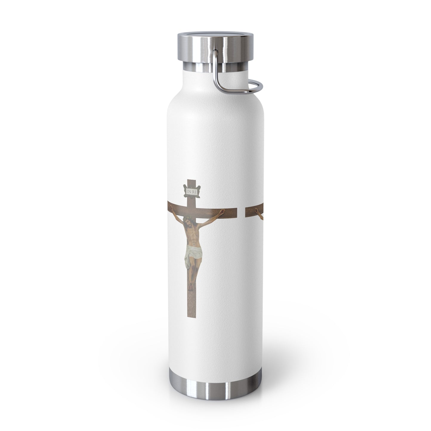 Jesus Crucified Copper Vacuum Insulated Bottle, 22oz