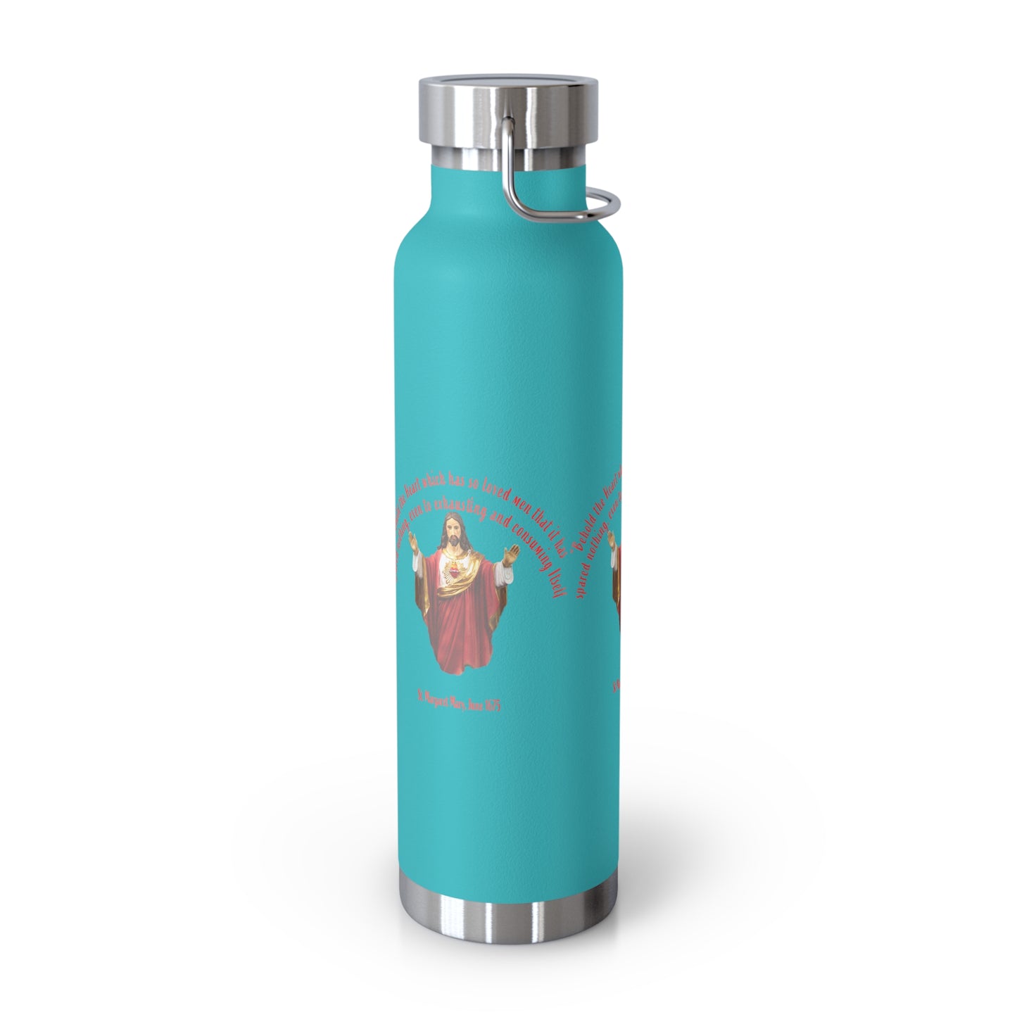 Sacred Heart of Jesus - St Margaret Mary, 1675 Copper Vacuum Insulated Bottle, 22oz